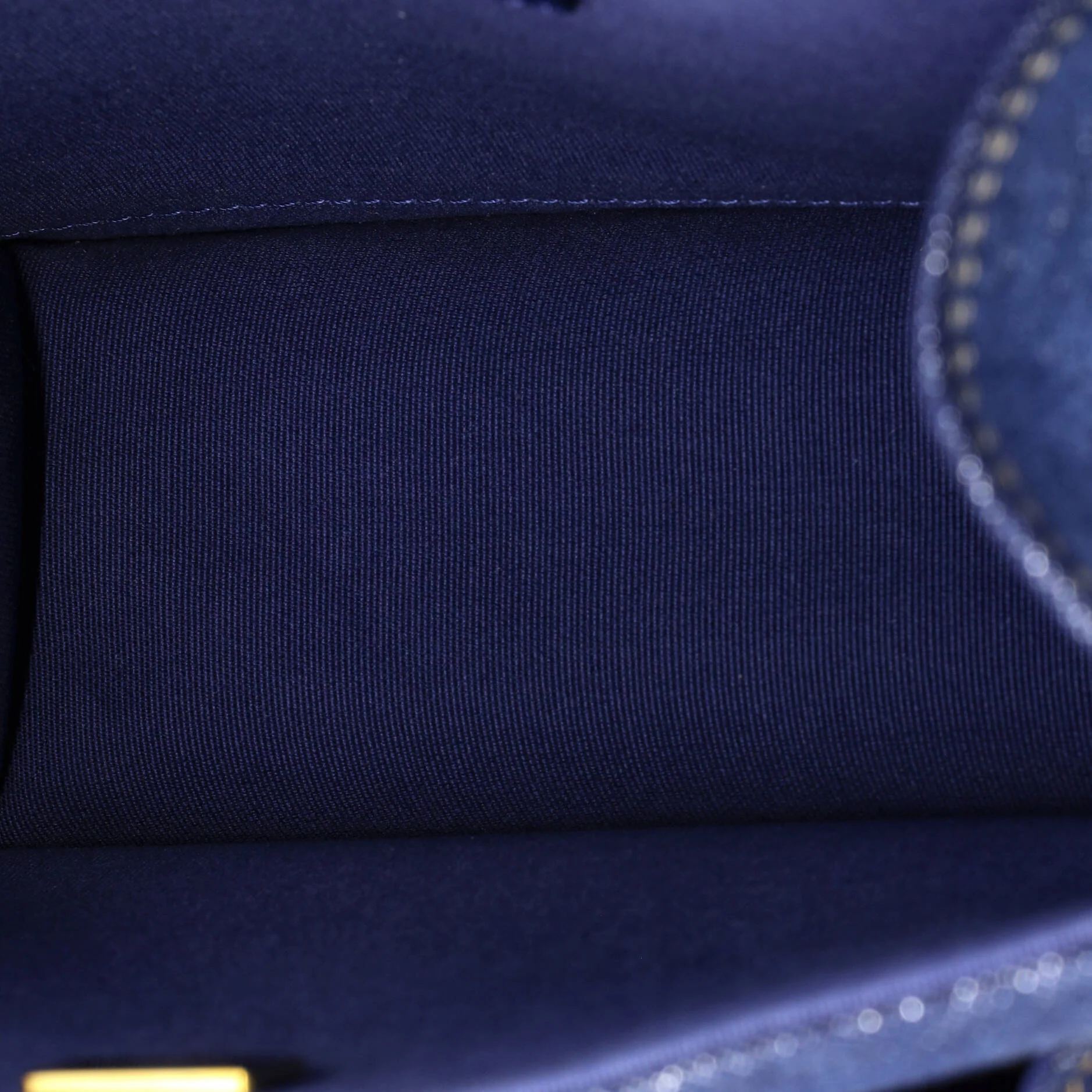 Double You CC Flap Bag Quilted Denim Medium - Image 5