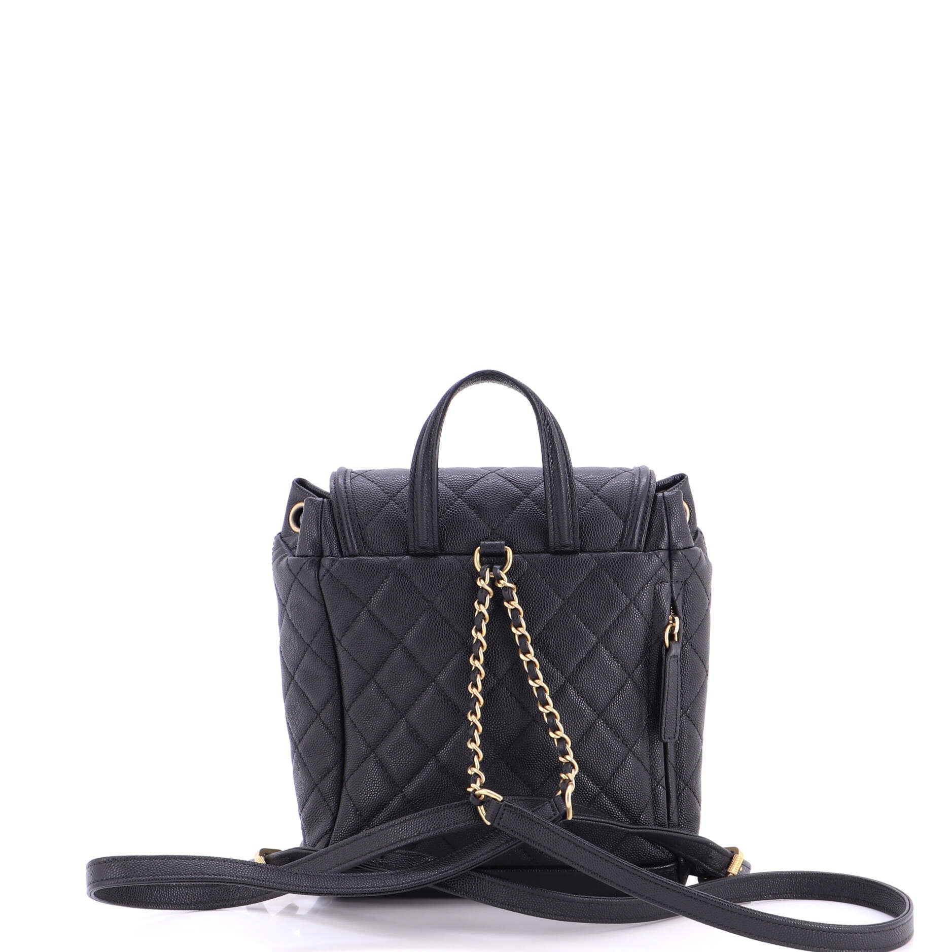 Filigree Backpack Quilted Caviar Small - Image 4