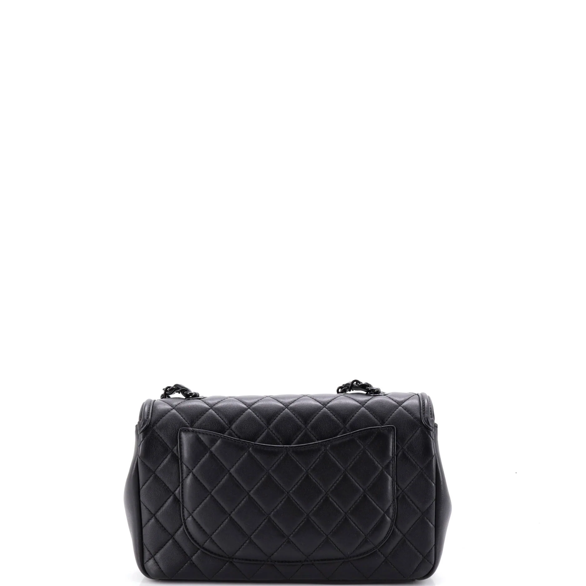 Filigree Flap Bag Quilted Lambskin with Chain Detail Medium - Image 3