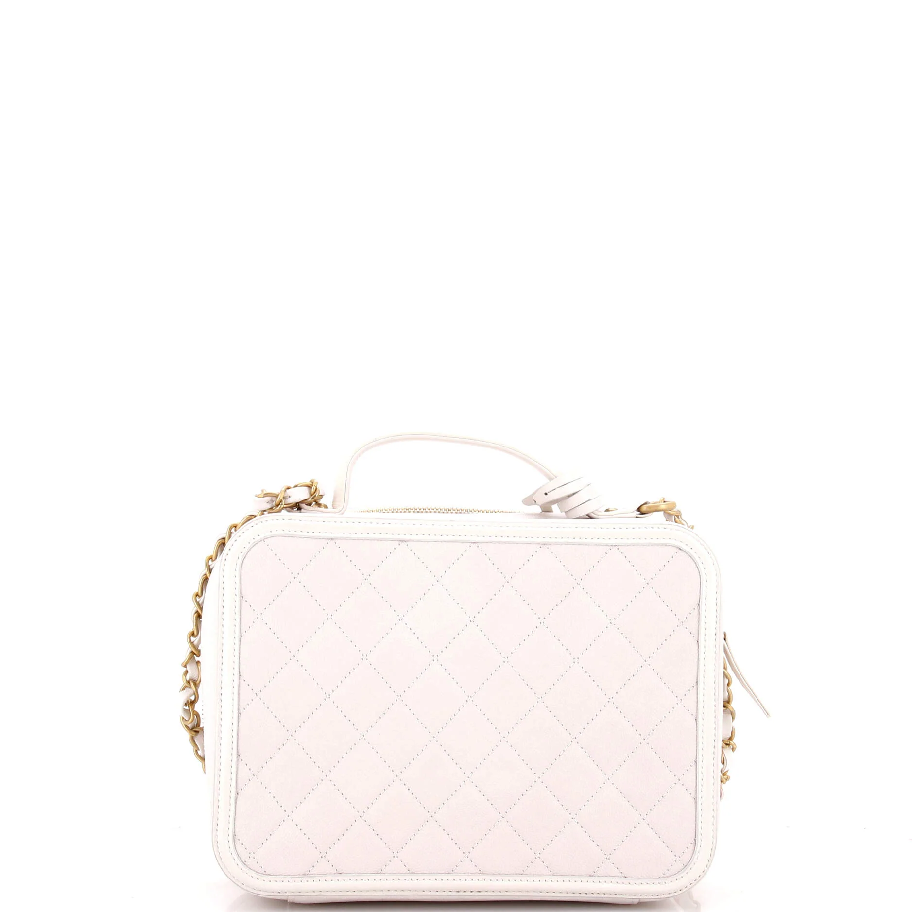 Filigree Vanity Case Quilted Caviar Large - Image 3