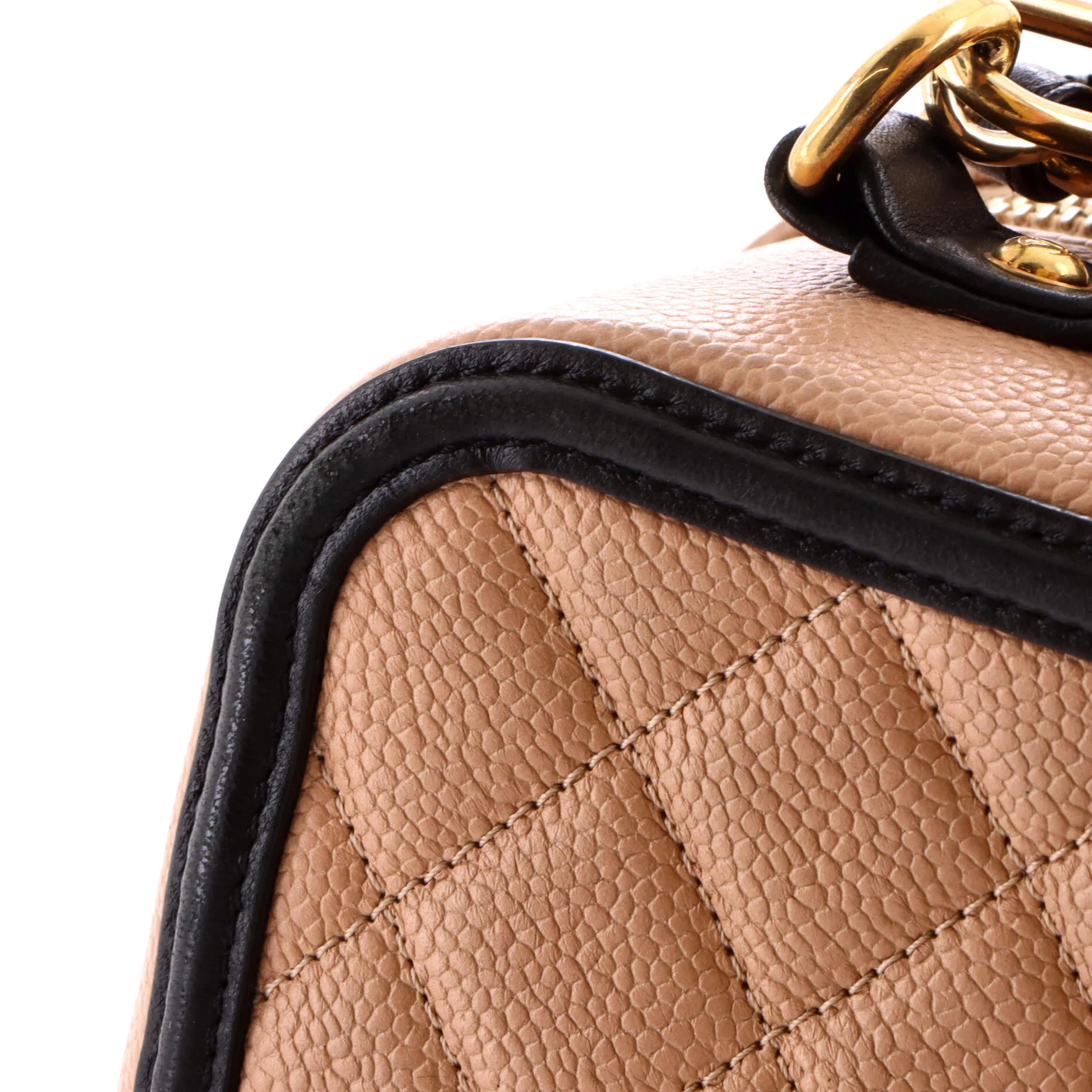 Filigree Vanity Case Quilted Caviar Large - Image 8
