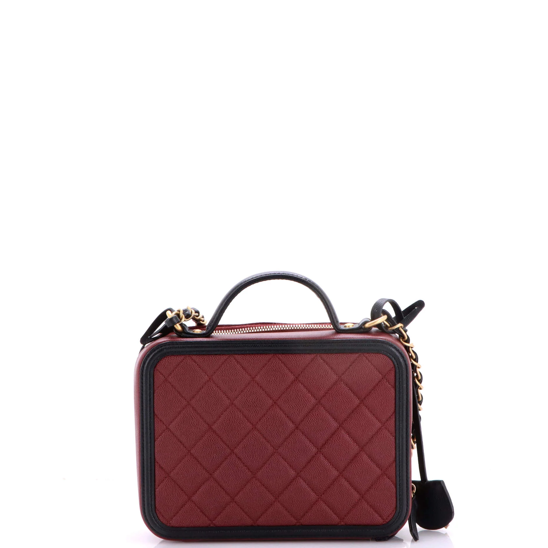 Filigree Vanity Case Quilted Caviar Medium - Image 3