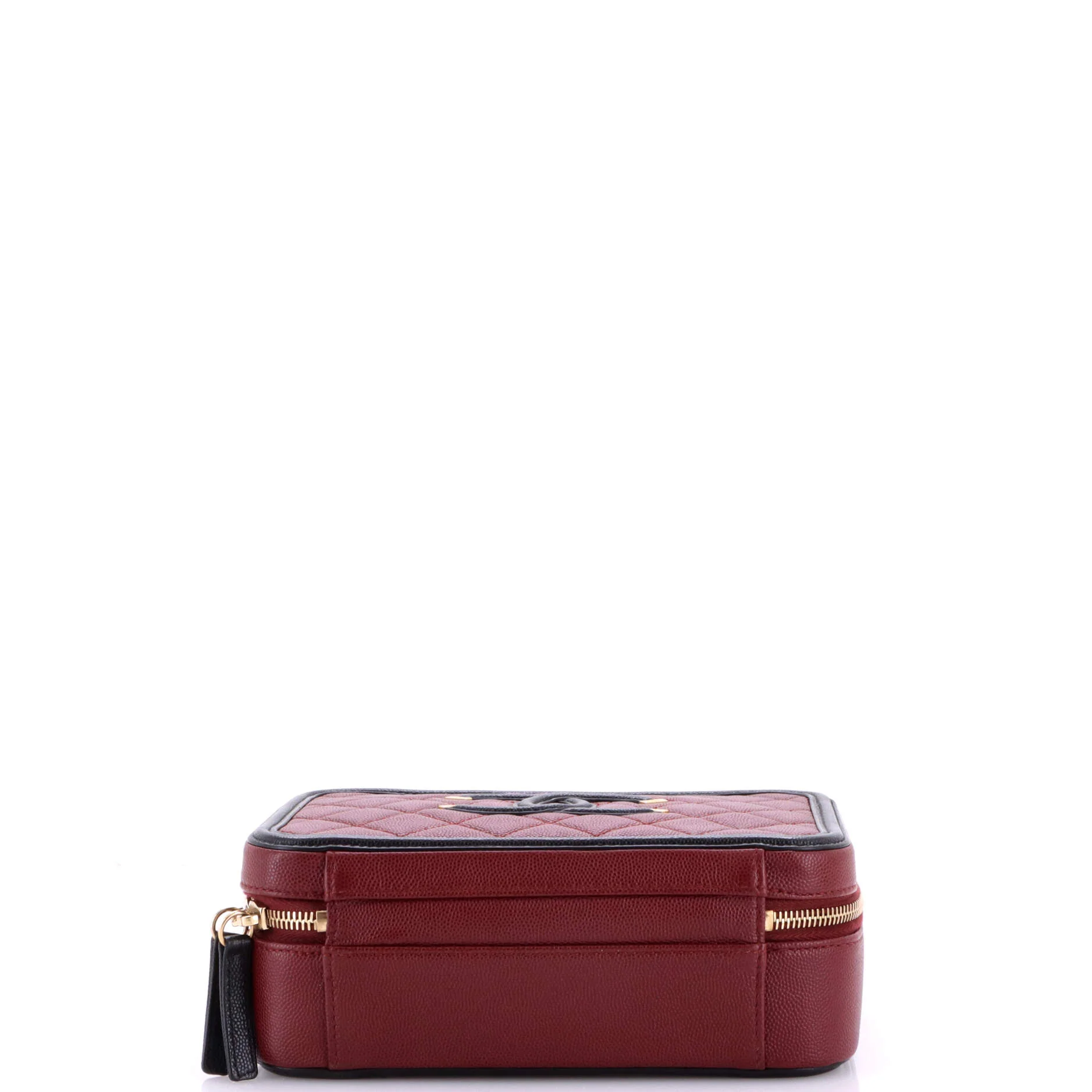 Filigree Vanity Case Quilted Caviar Medium - Image 4