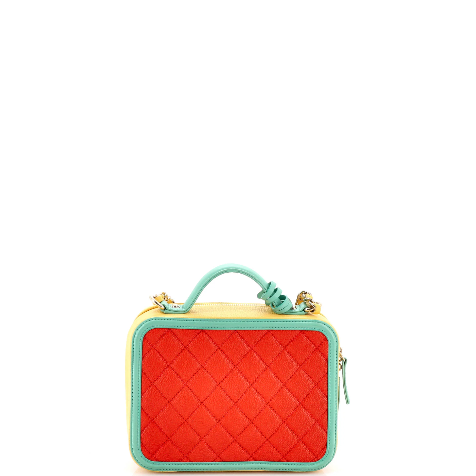 Filigree Vanity Case Quilted Caviar Medium - Image 3