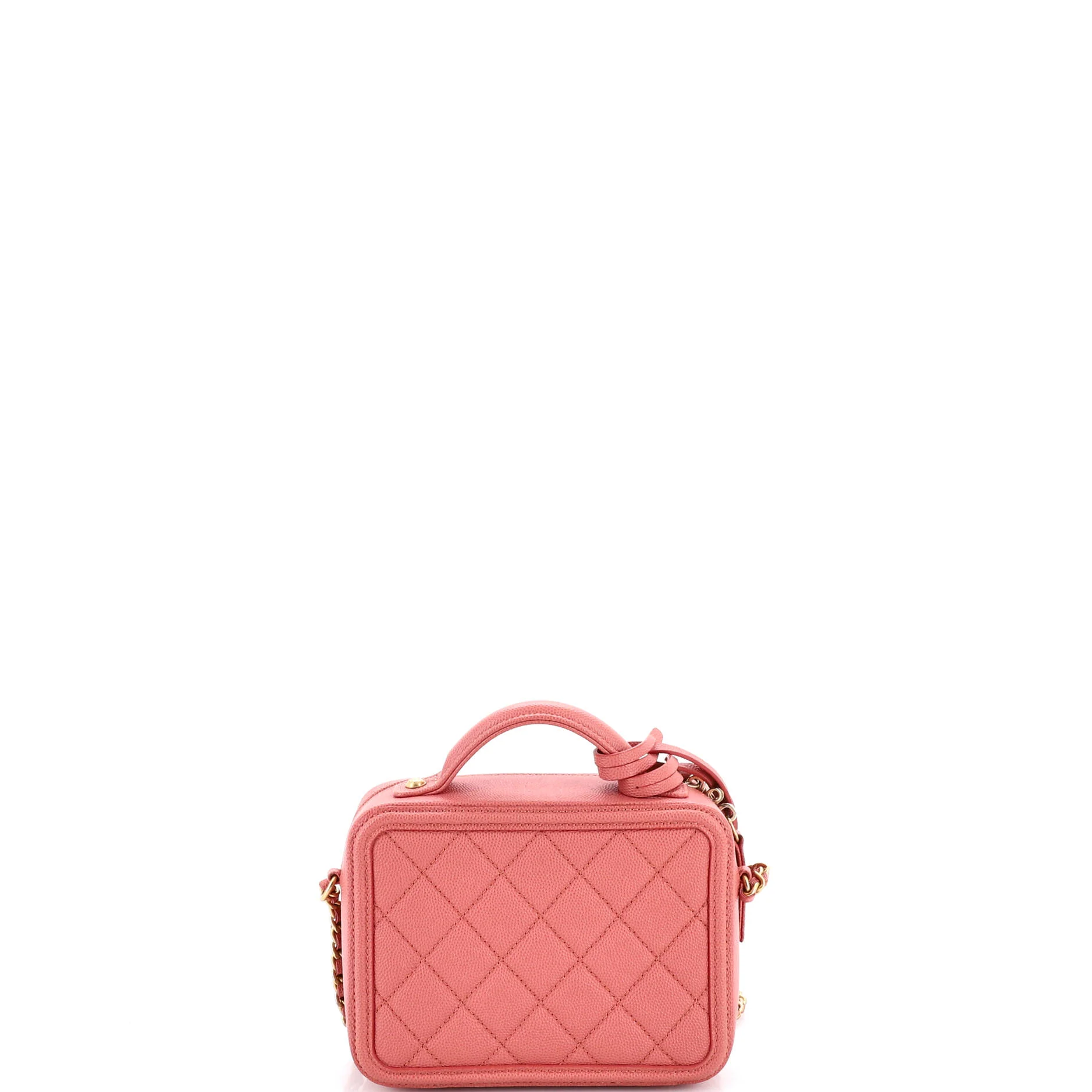 Filigree Vanity Case Quilted Caviar Small - Image 3
