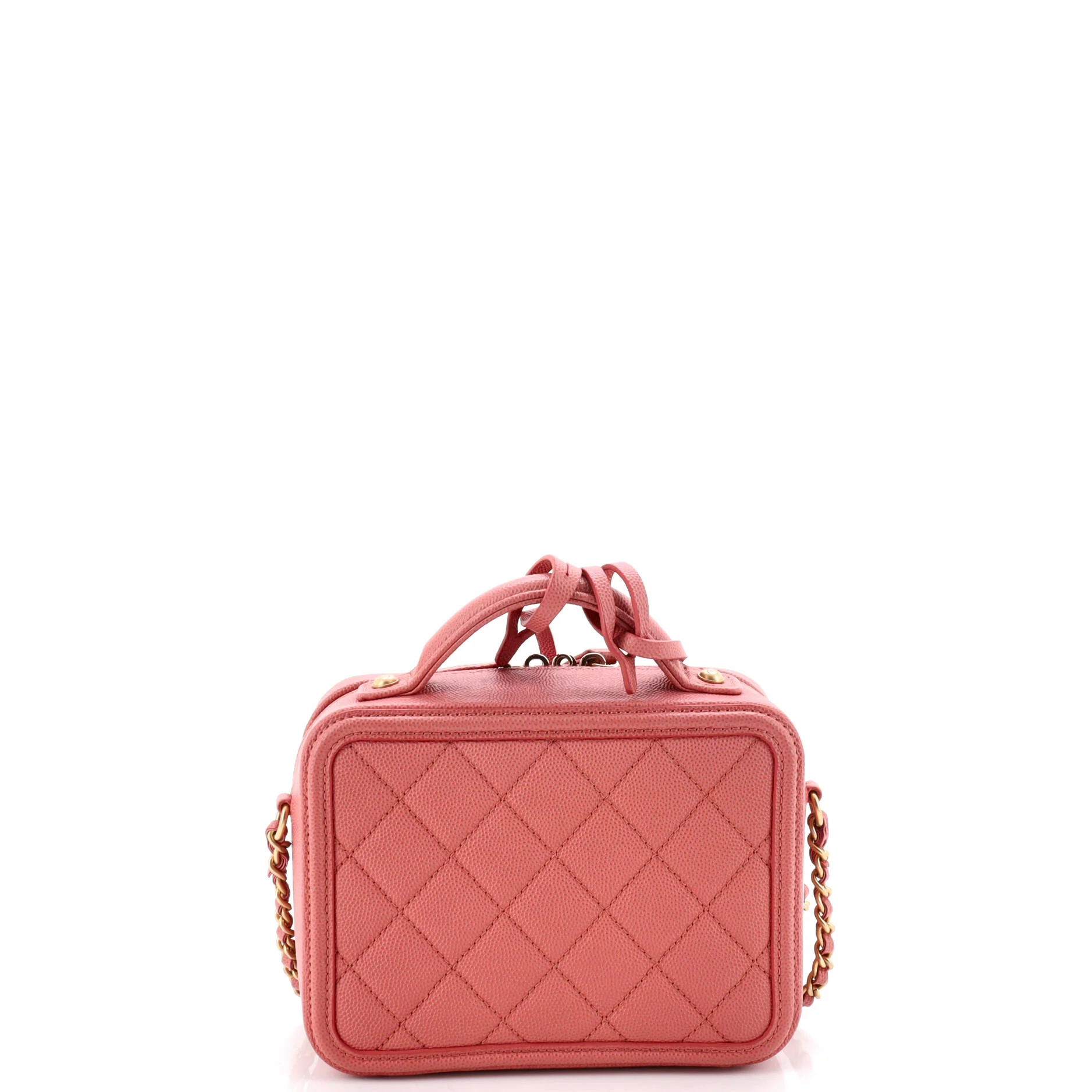 Filigree Vanity Case Quilted Caviar Small - Image 3