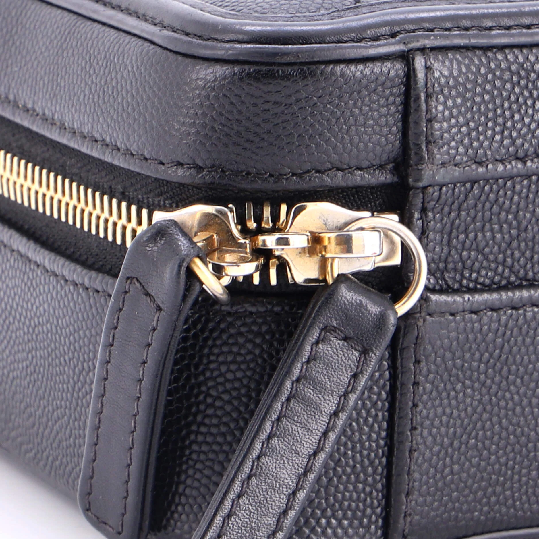 Filigree Vanity Case Quilted Caviar Small - Image 6