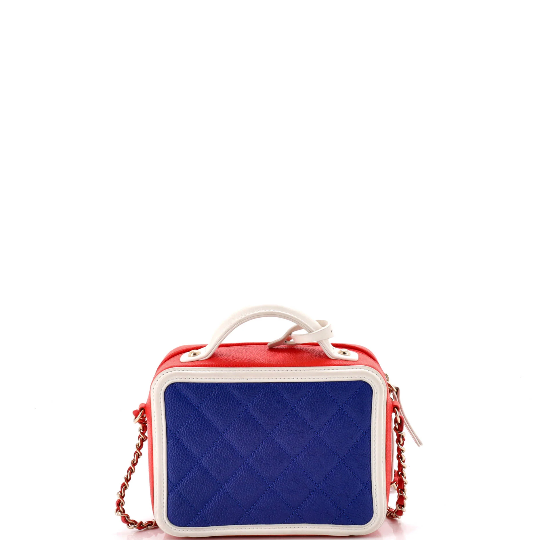 Filigree Vanity Case Quilted Caviar Small - Image 3