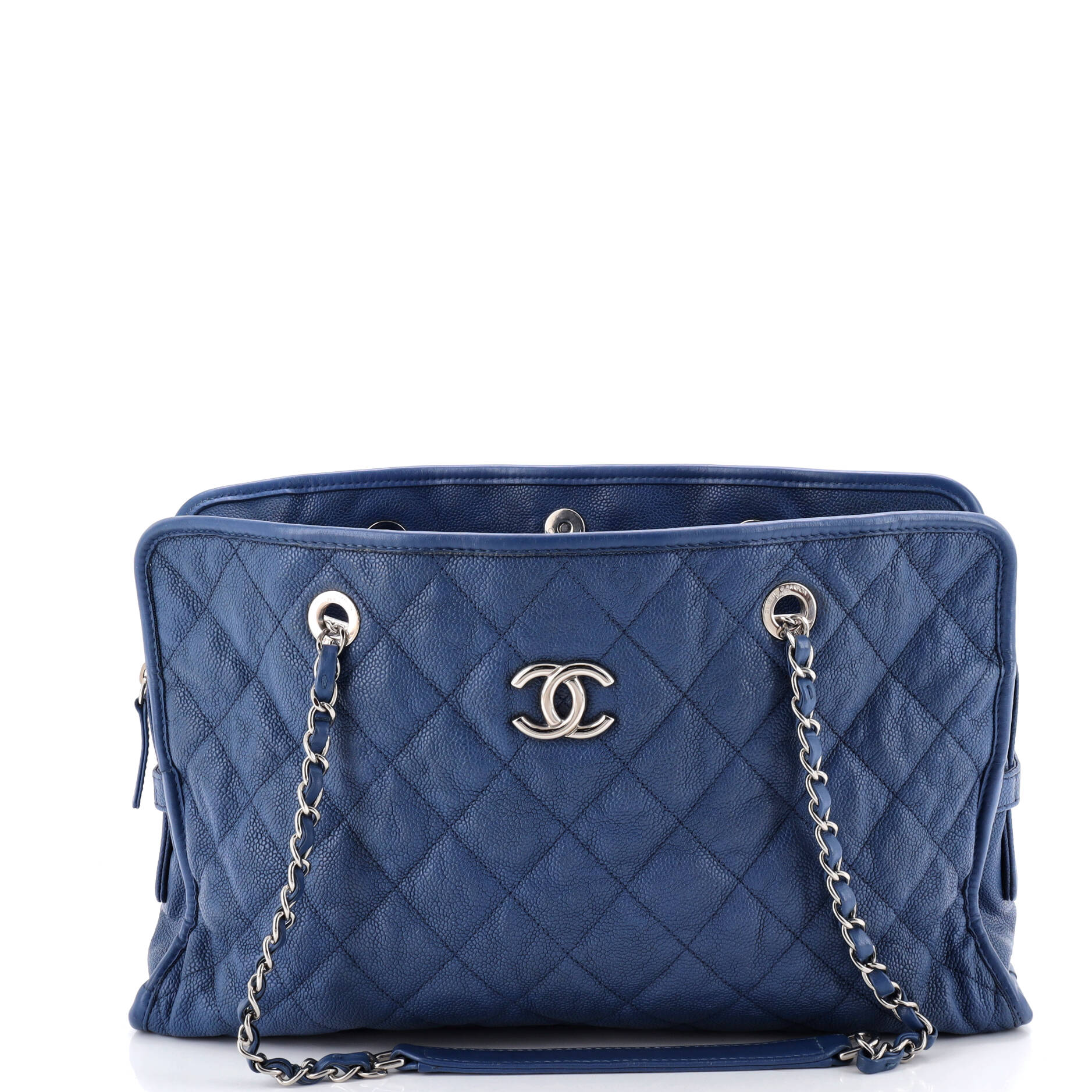 French Riviera Tote Quilted Caviar Large