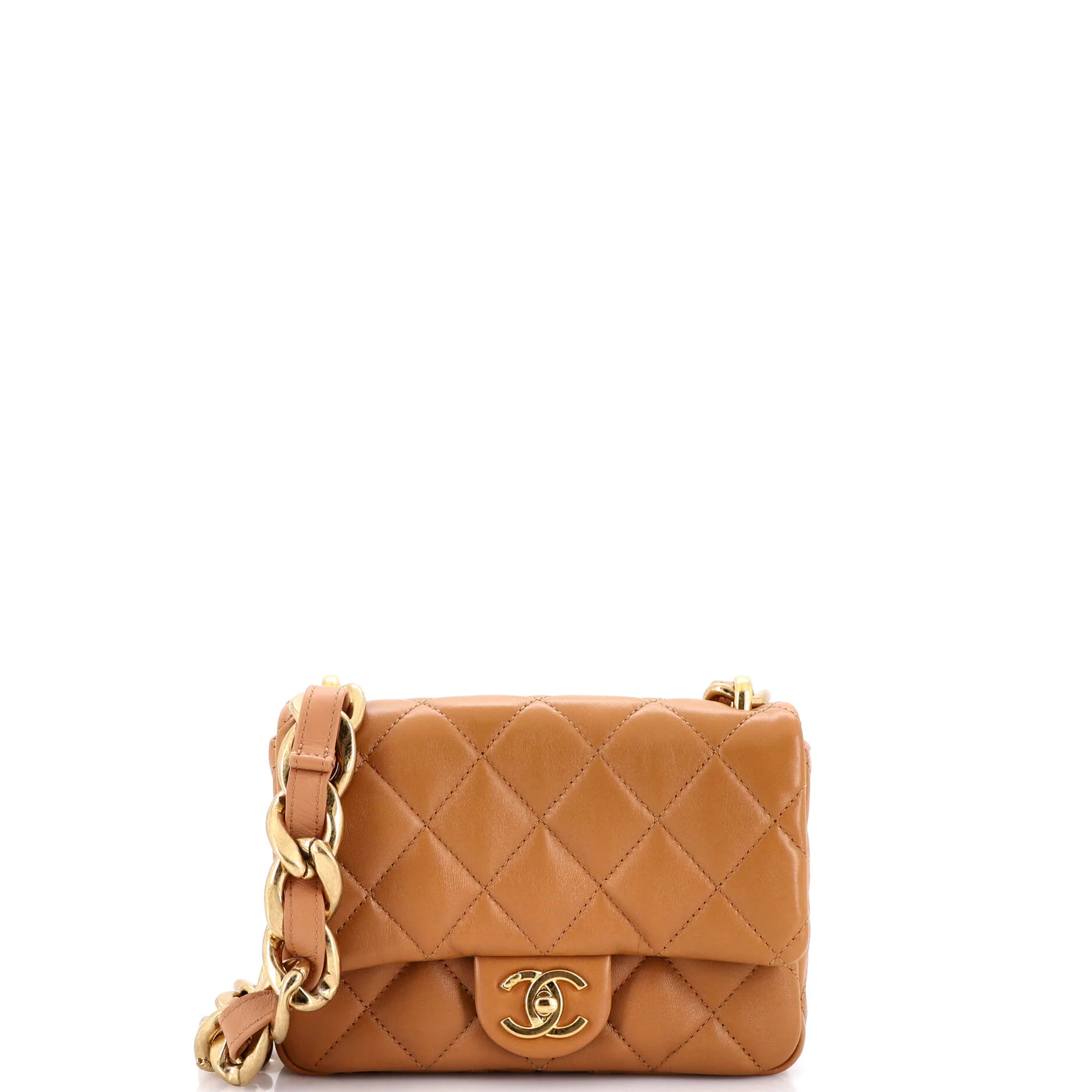 Funky Town Flap Bag Quilted Lambskin Small