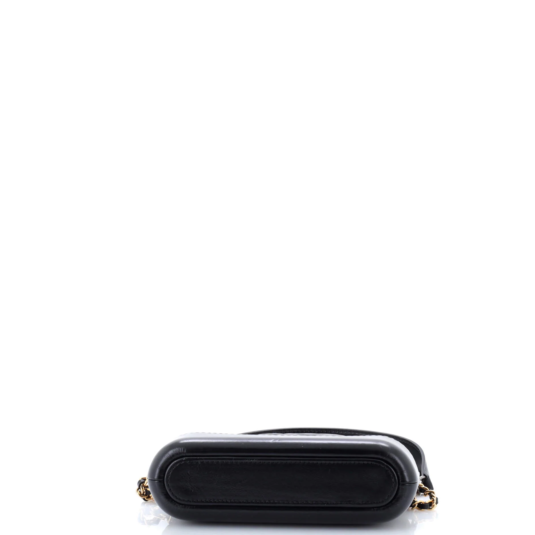 Gabrielle Double Zip Clutch with Chain Quilted Aged Calfskin - Image 4