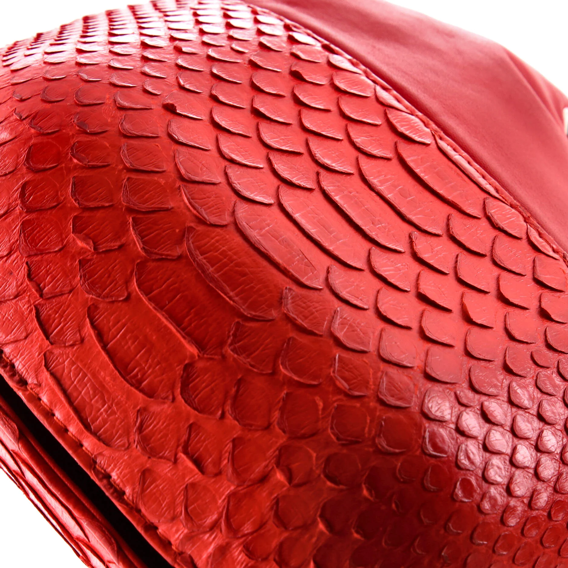 Gabrielle Drawstring Bag Calfskin and Python Small - Image 7