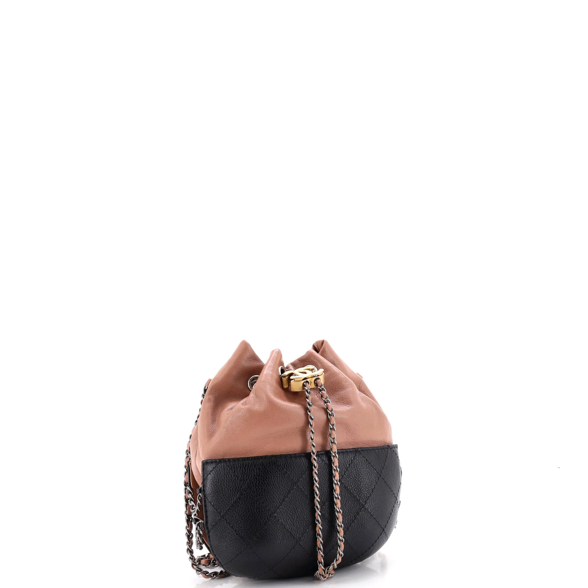 Gabrielle Drawstring Bag Quilted Calfskin Small - Image 2