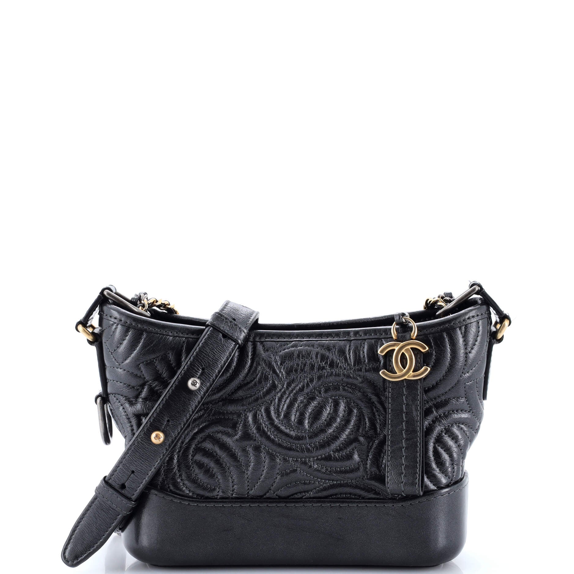 Gabrielle Hobo CC Stitched Calfskin Small