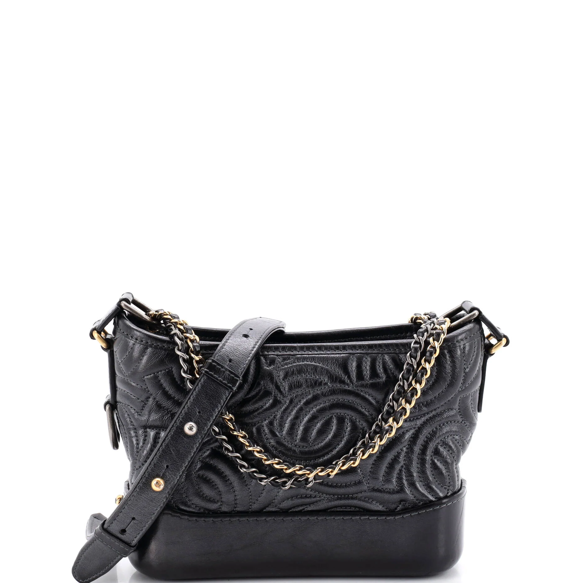 Gabrielle Hobo CC Stitched Calfskin Small