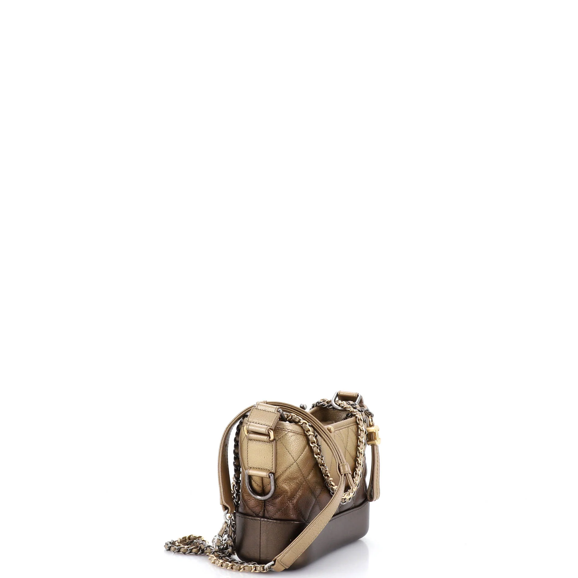 Gabrielle Hobo Quilted Ombre Goatskin Small - Image 3