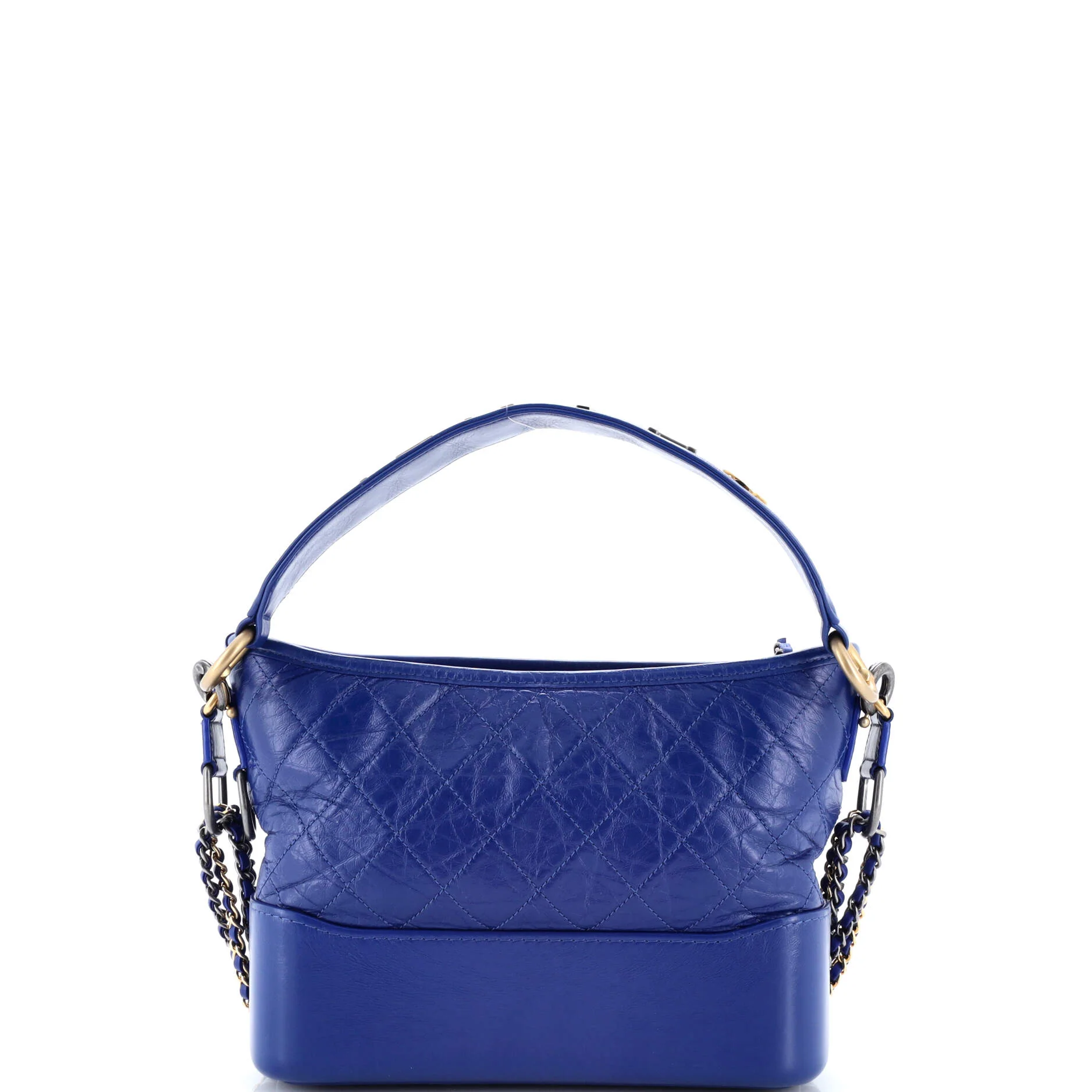 Gabrielle Hobo with Logo Handle Quilted Aged Calfskin Medium - Image 3