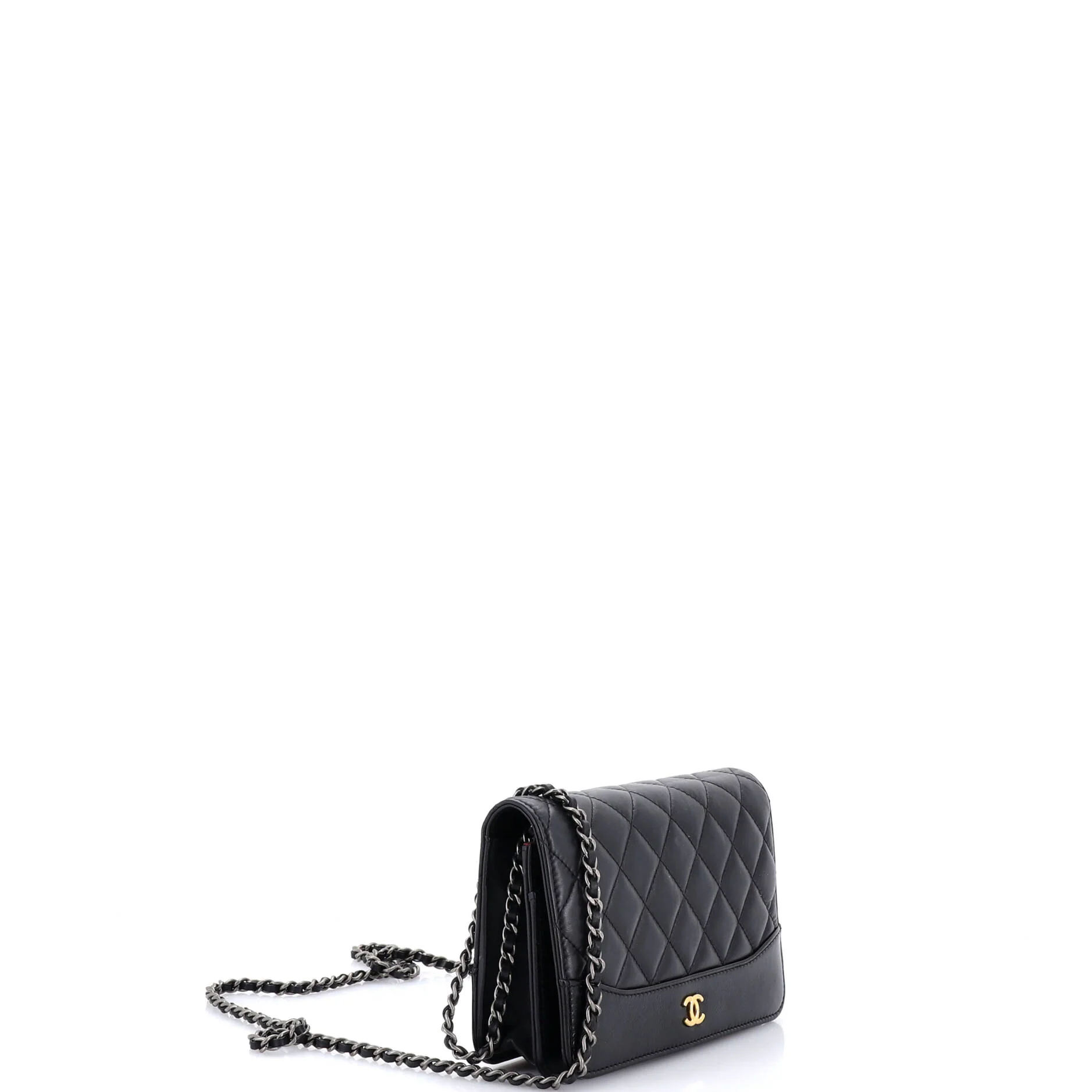 Gabrielle Wallet on Chain Quilted Aged Calfskin - Image 3