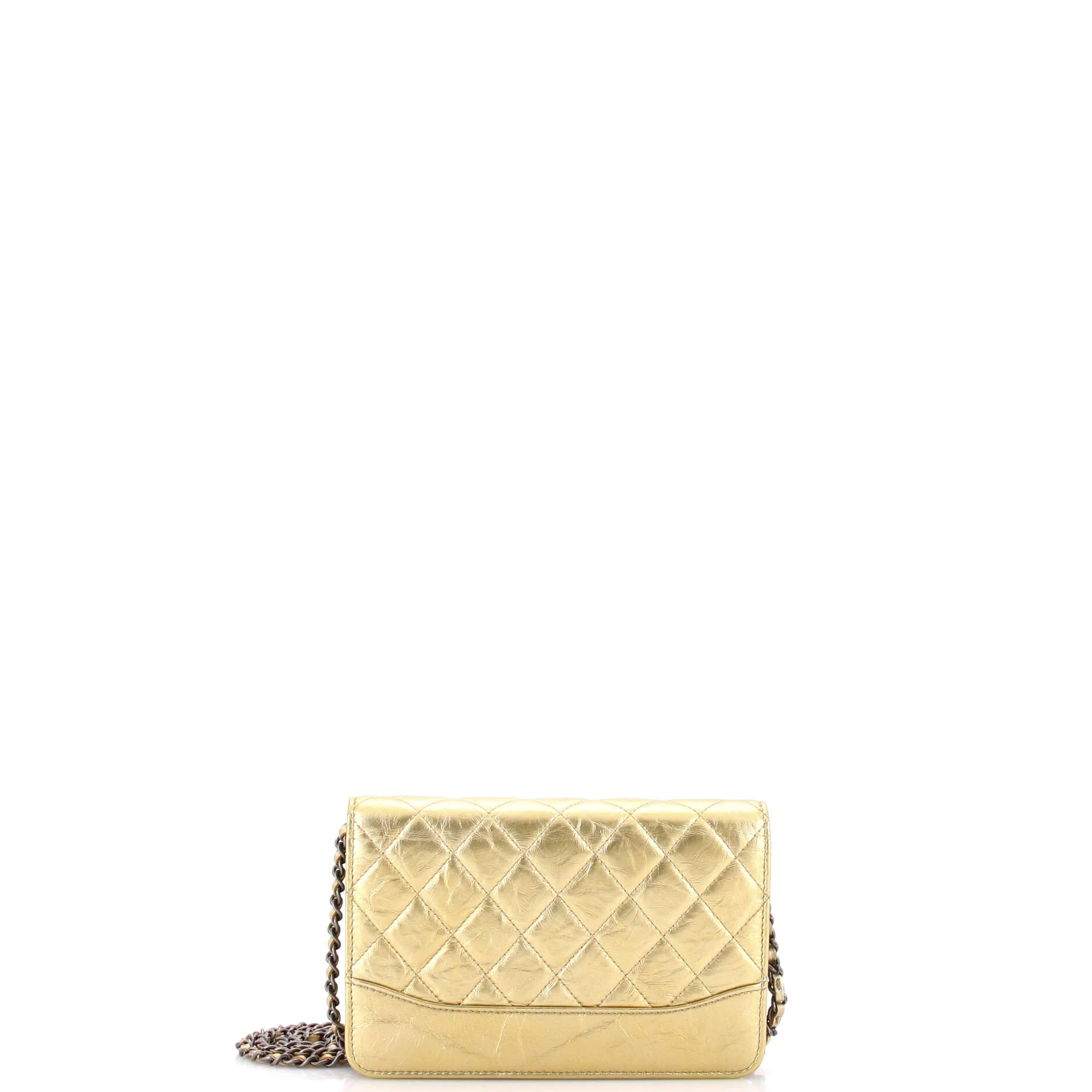 Gabrielle Wallet on Chain Quilted Aged Calfskin - Image 3