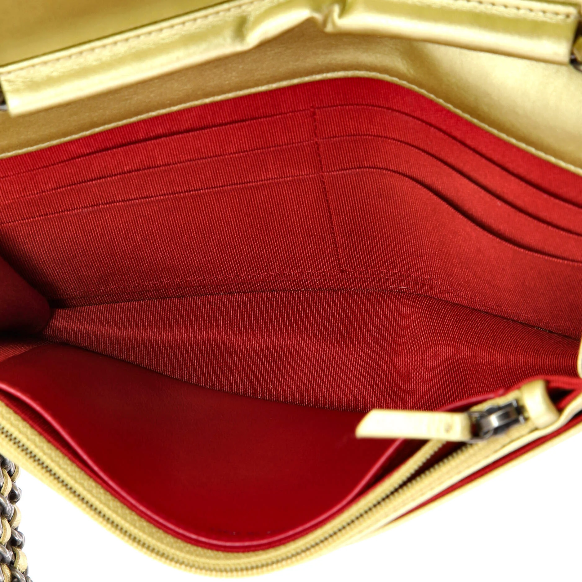 Gabrielle Wallet on Chain Quilted Aged Calfskin - Image 5