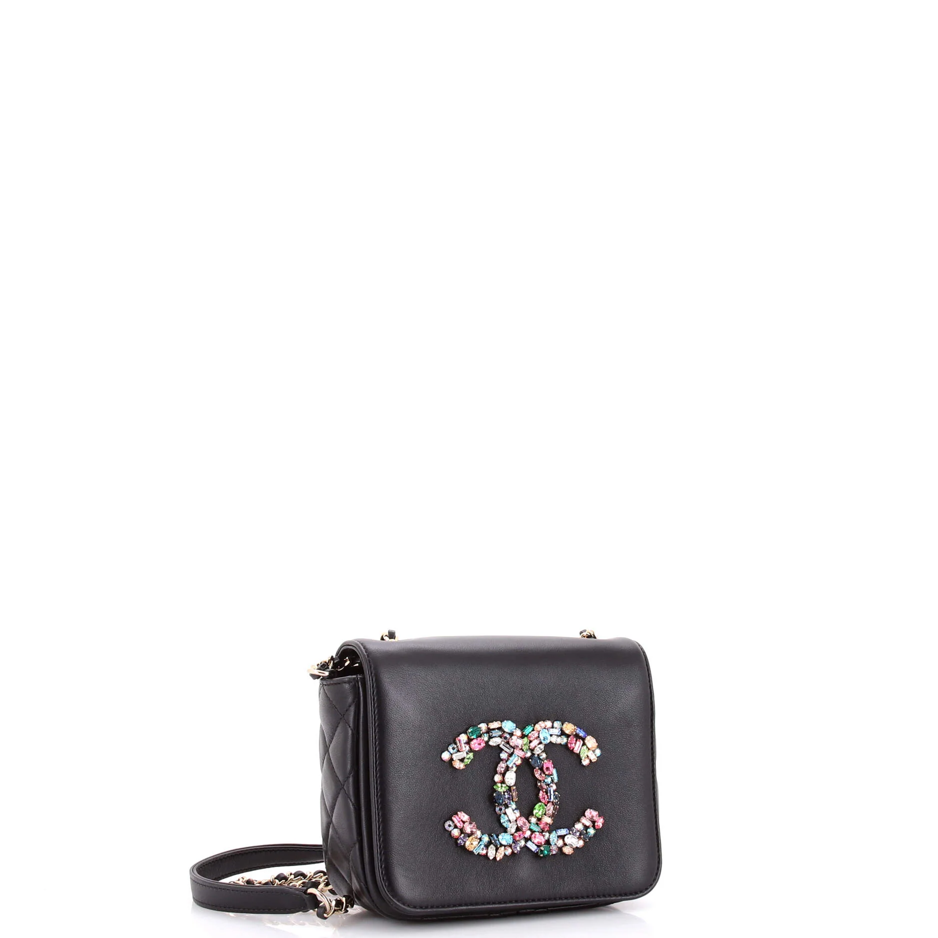 Giant Crystal CC Flap Bag Lambskin Mini - Image 2