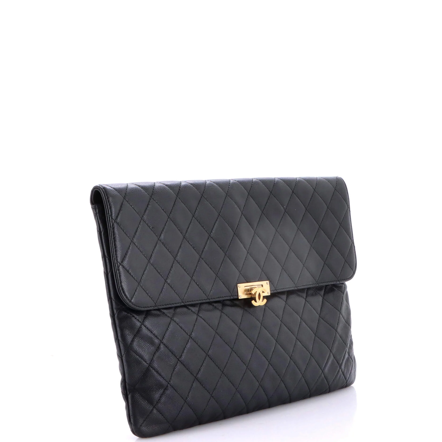 Golden Class O Case Clutch Quilted Caviar Large - Image 2