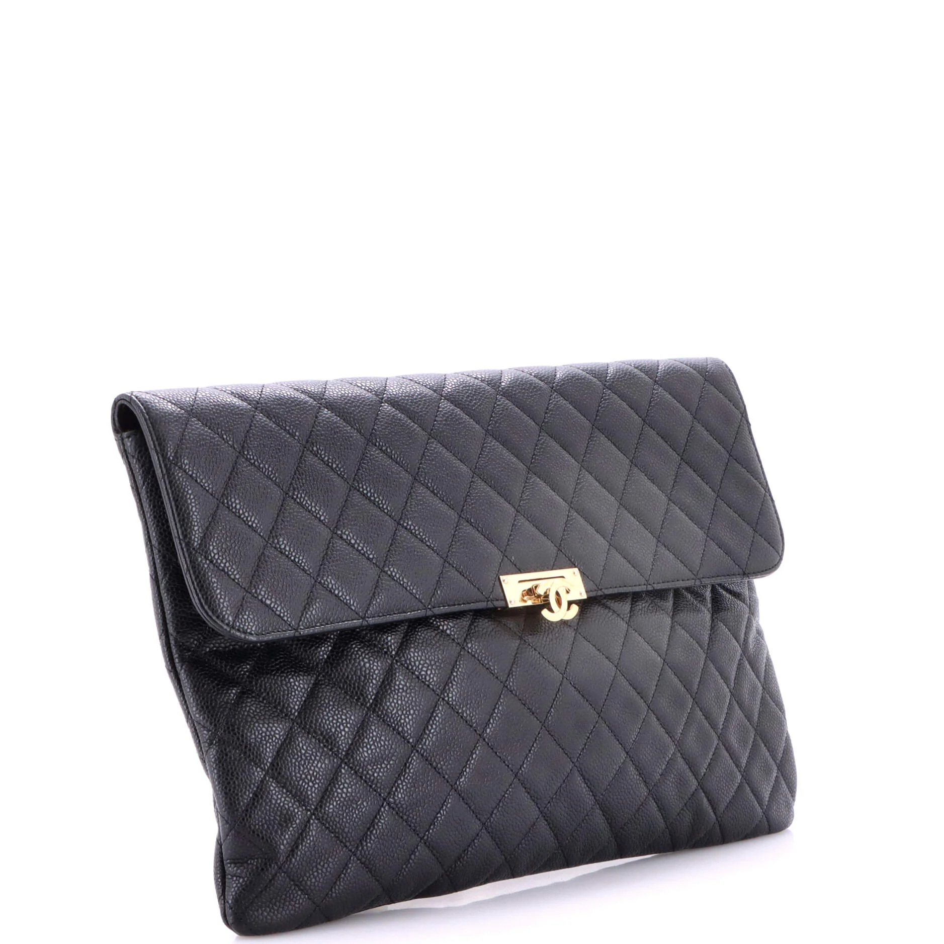Golden Class O Case Clutch Quilted Caviar Large - Image 2