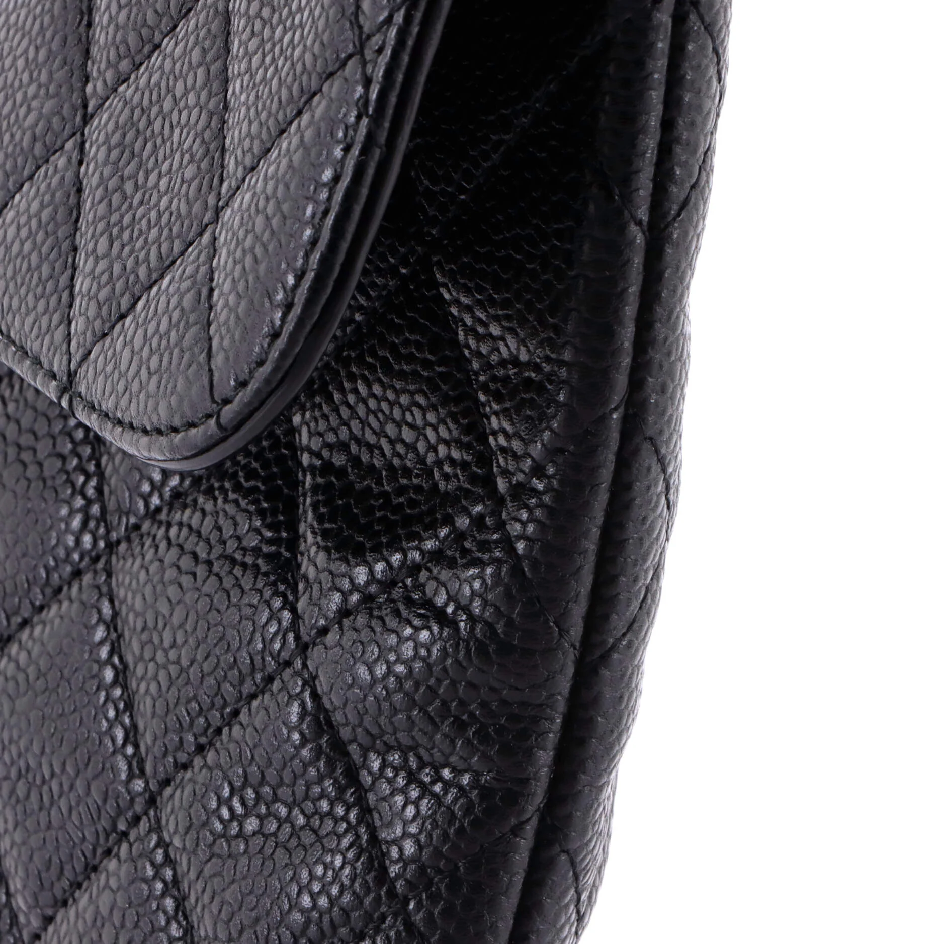 Golden Class O Case Clutch Quilted Caviar Large - Image 6