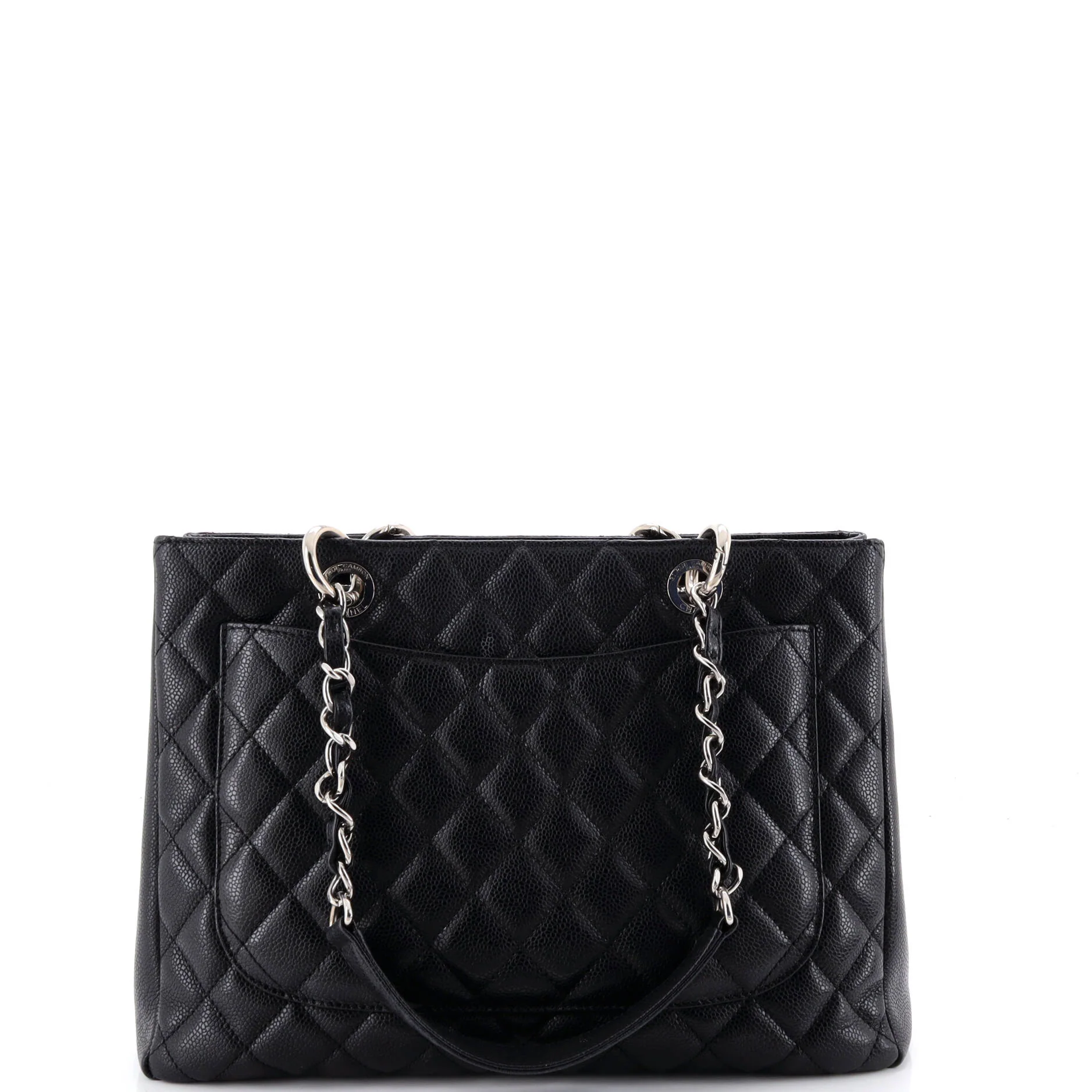 Grand Shopping Tote Quilted Caviar - Image 4