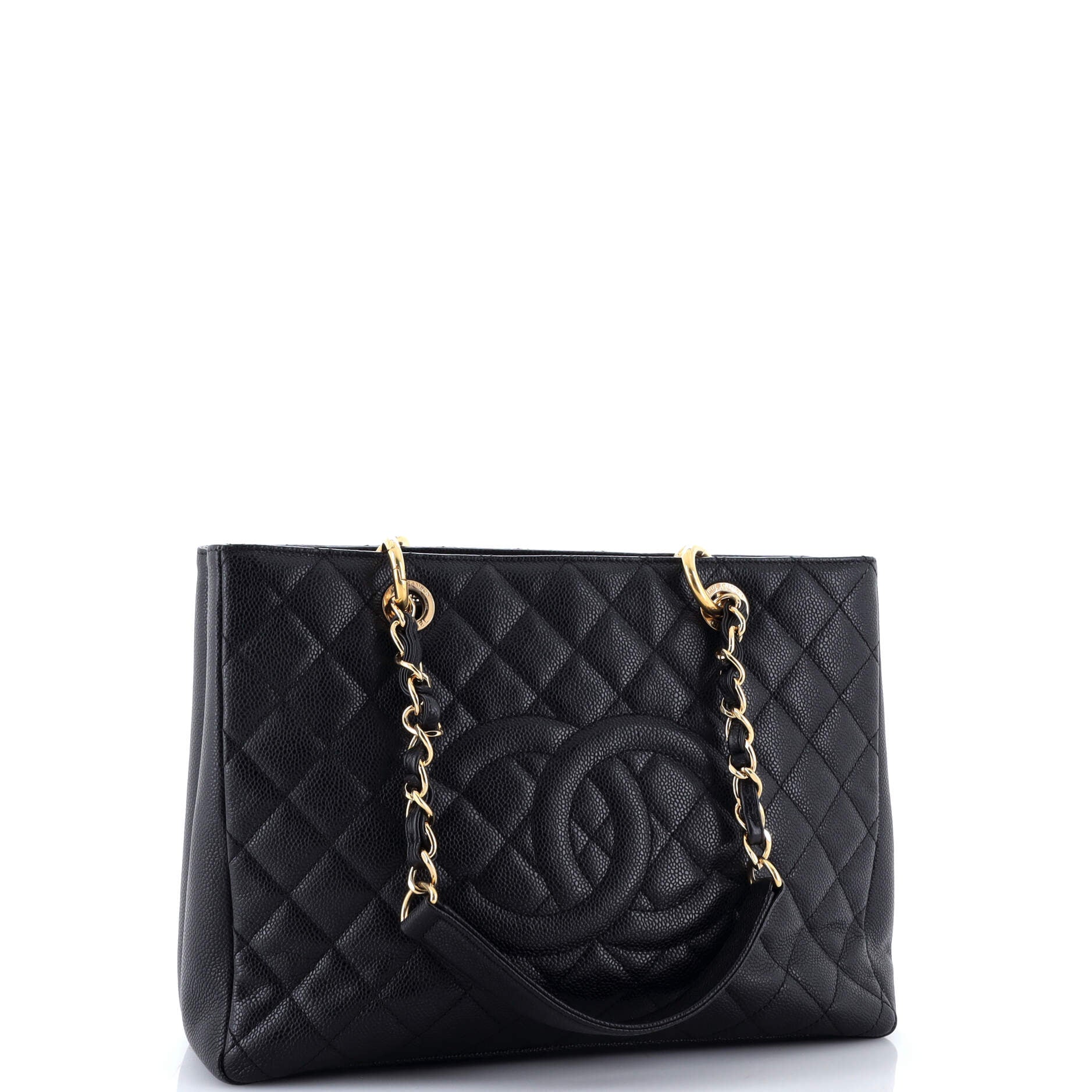 Grand Shopping Tote Quilted Caviar - Image 2