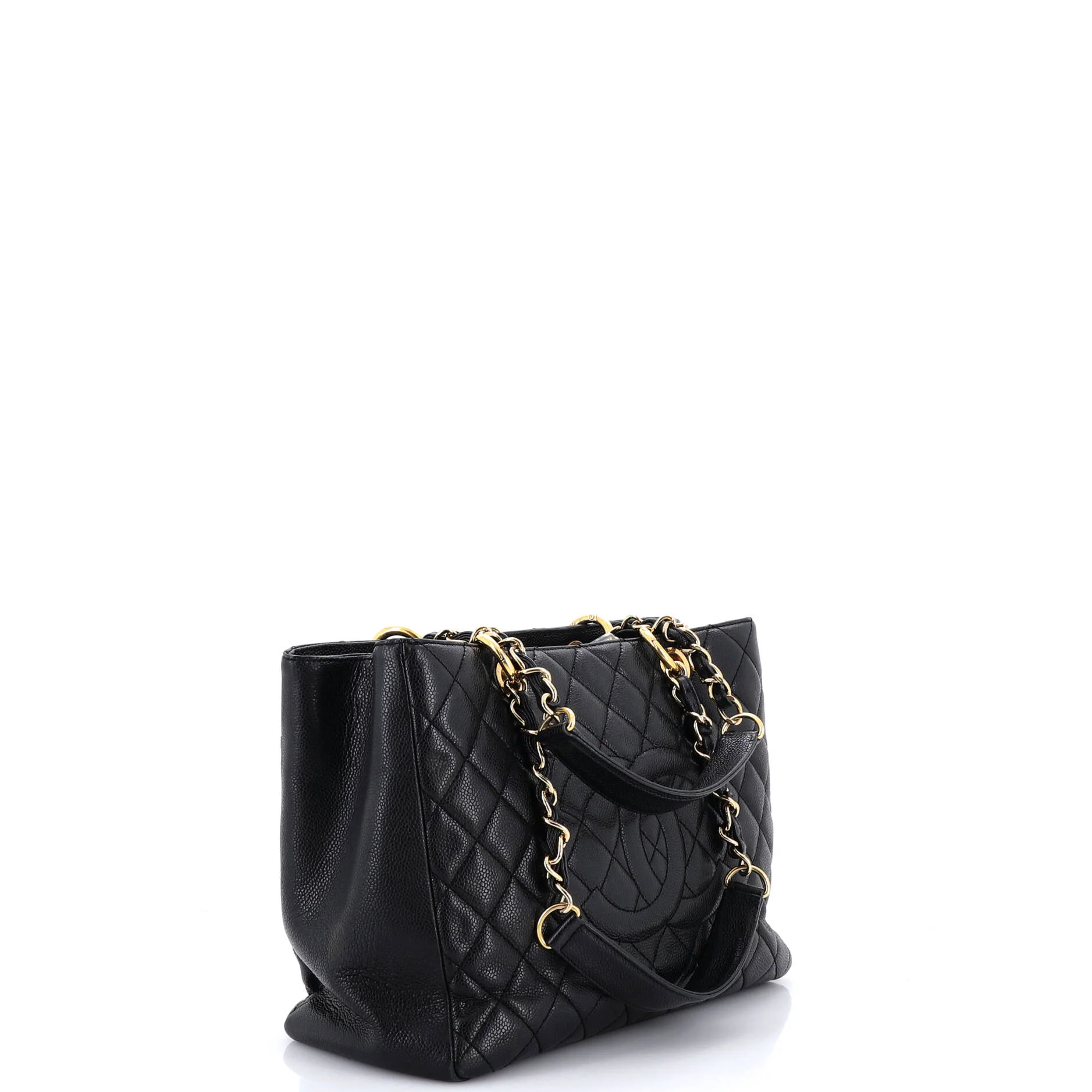 Grand Shopping Tote Quilted Caviar - Image 2