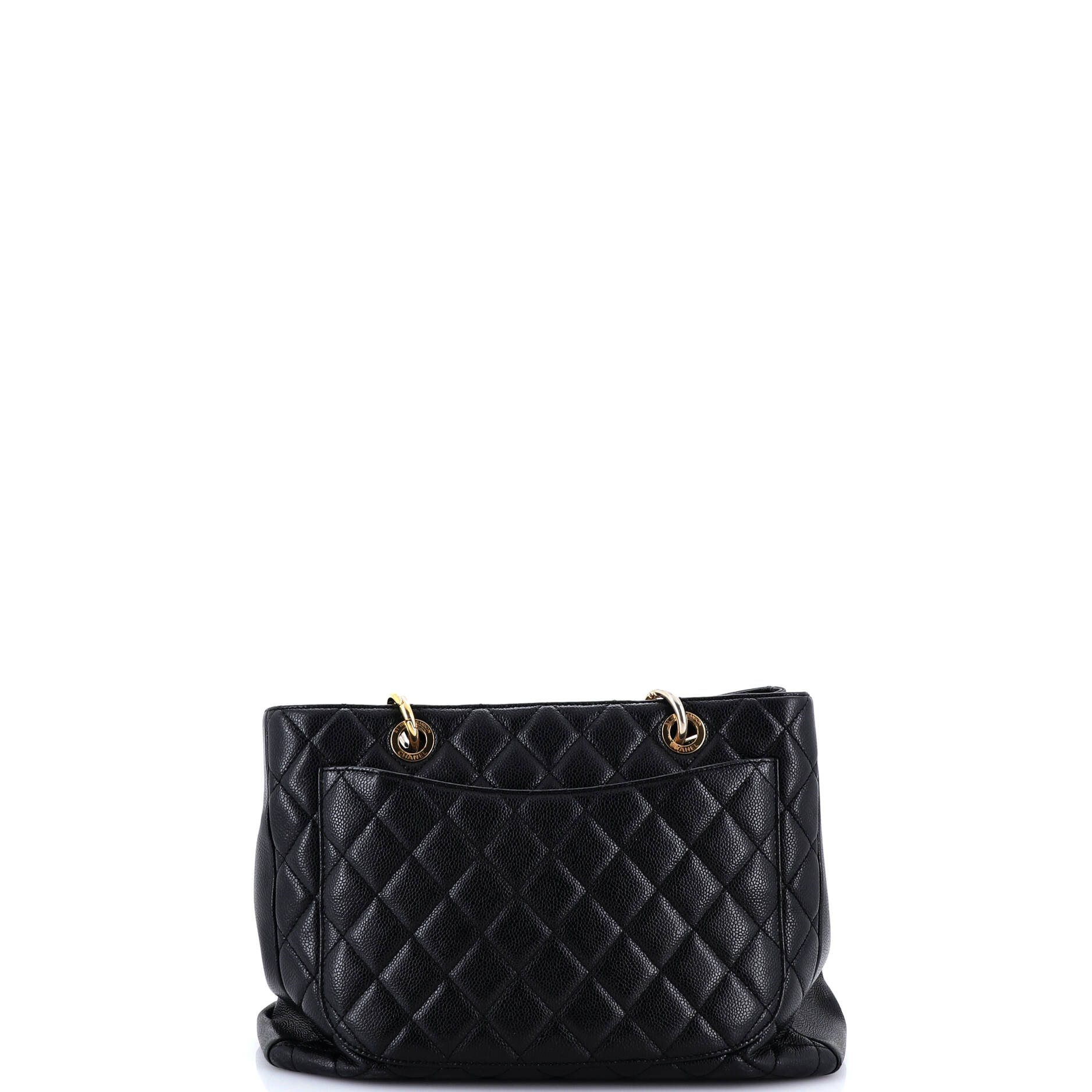 Grand Shopping Tote Quilted Caviar - Image 3