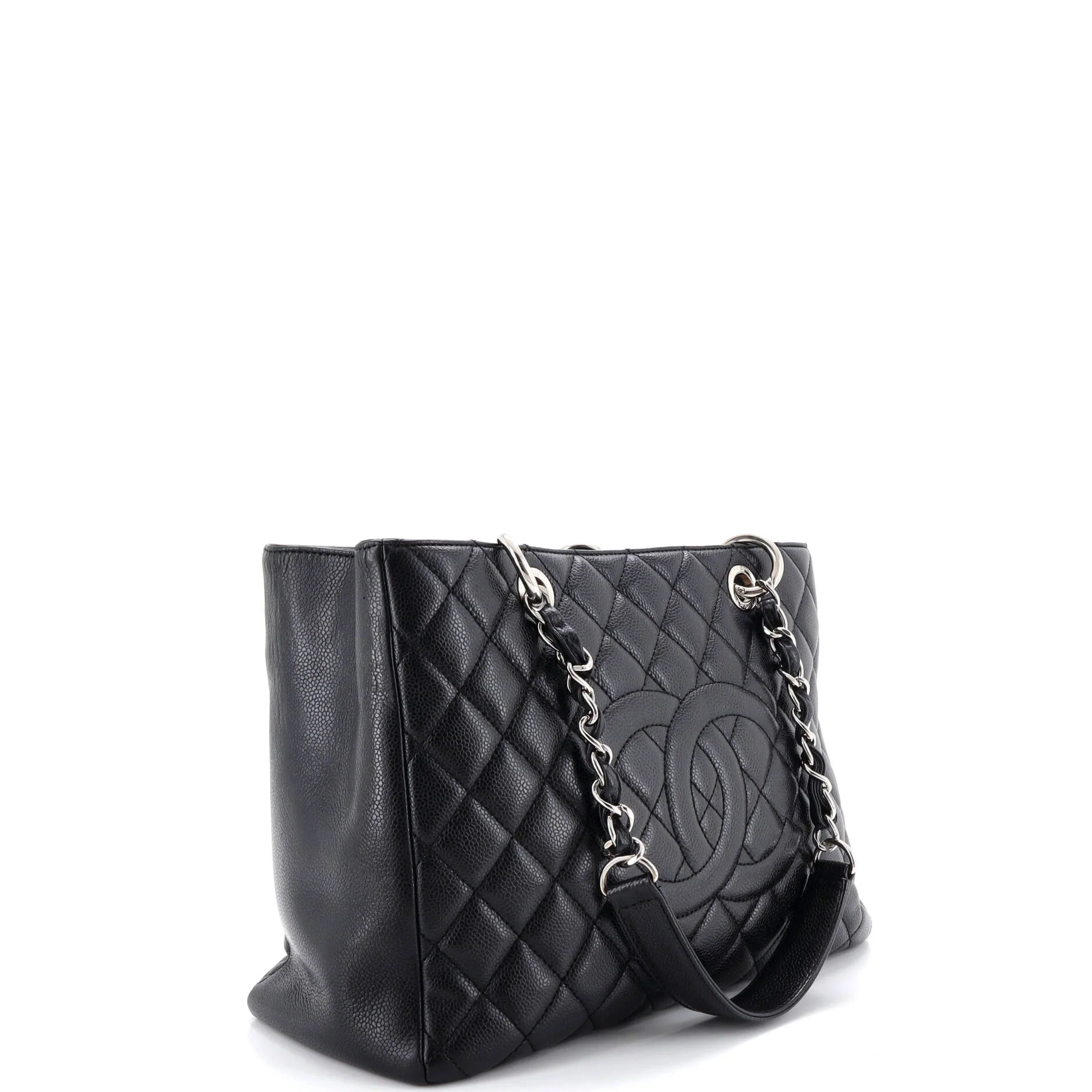 Grand Shopping Tote Quilted Caviar - Image 2