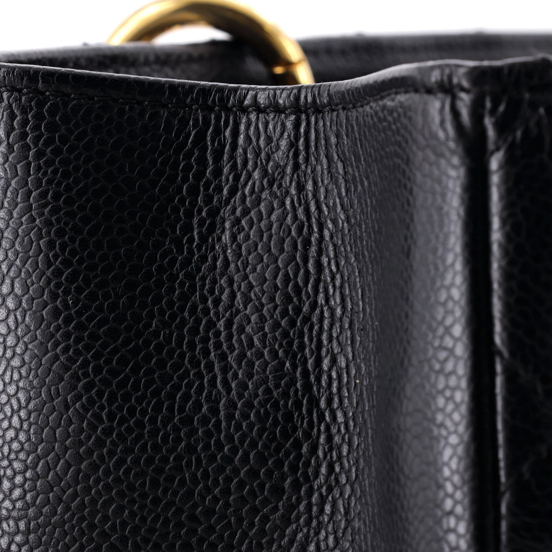 Grand Shopping Tote Quilted Caviar - Image 6