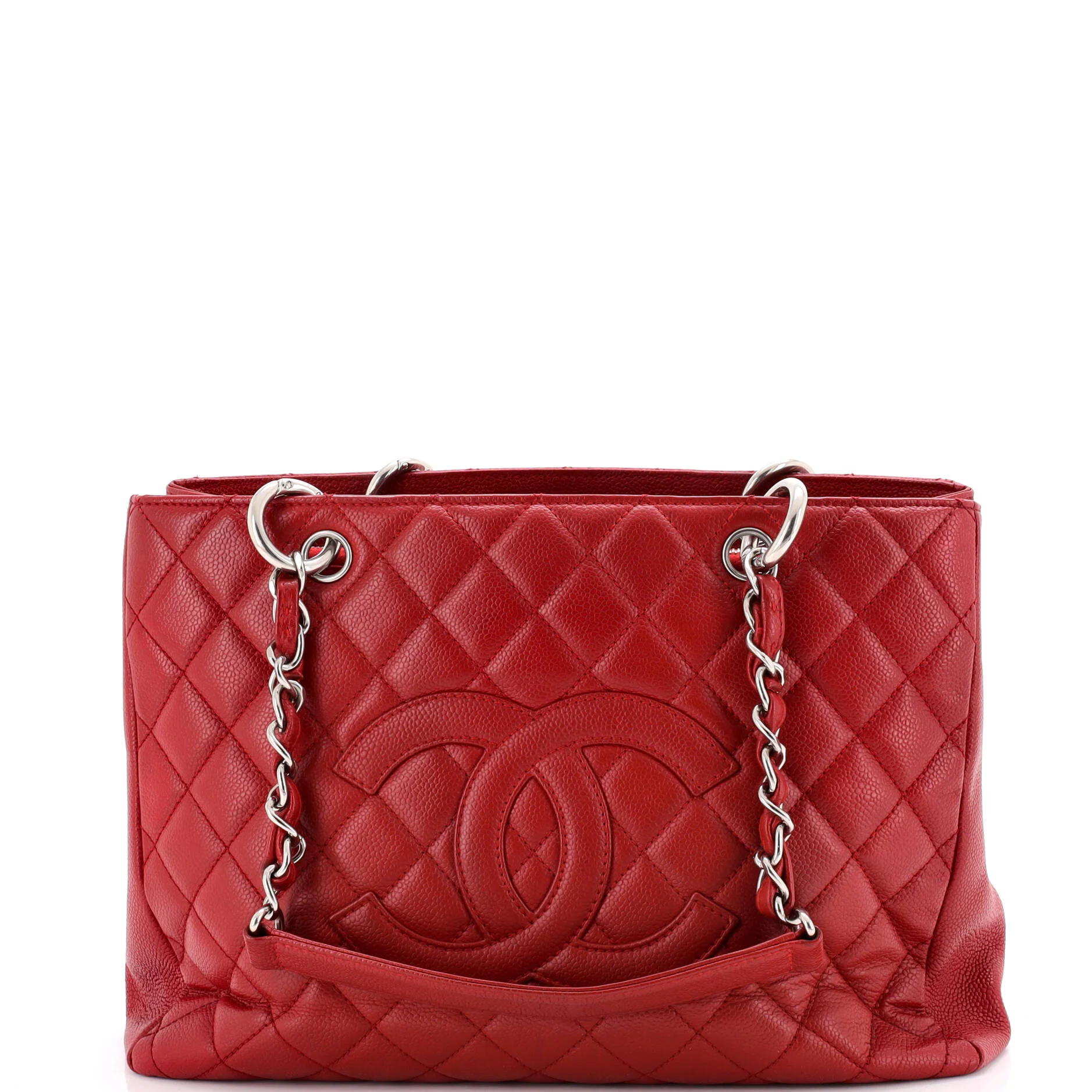 Grand Shopping Tote Quilted Caviar