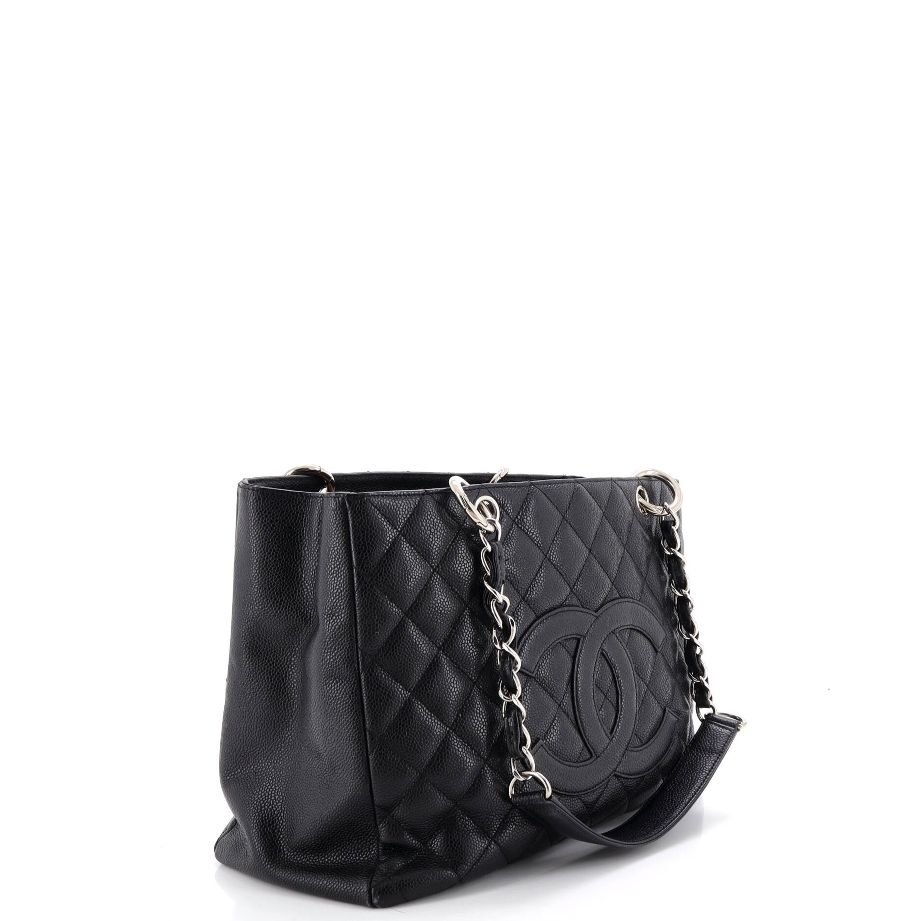 Grand Shopping Tote Quilted Caviar - Image 2
