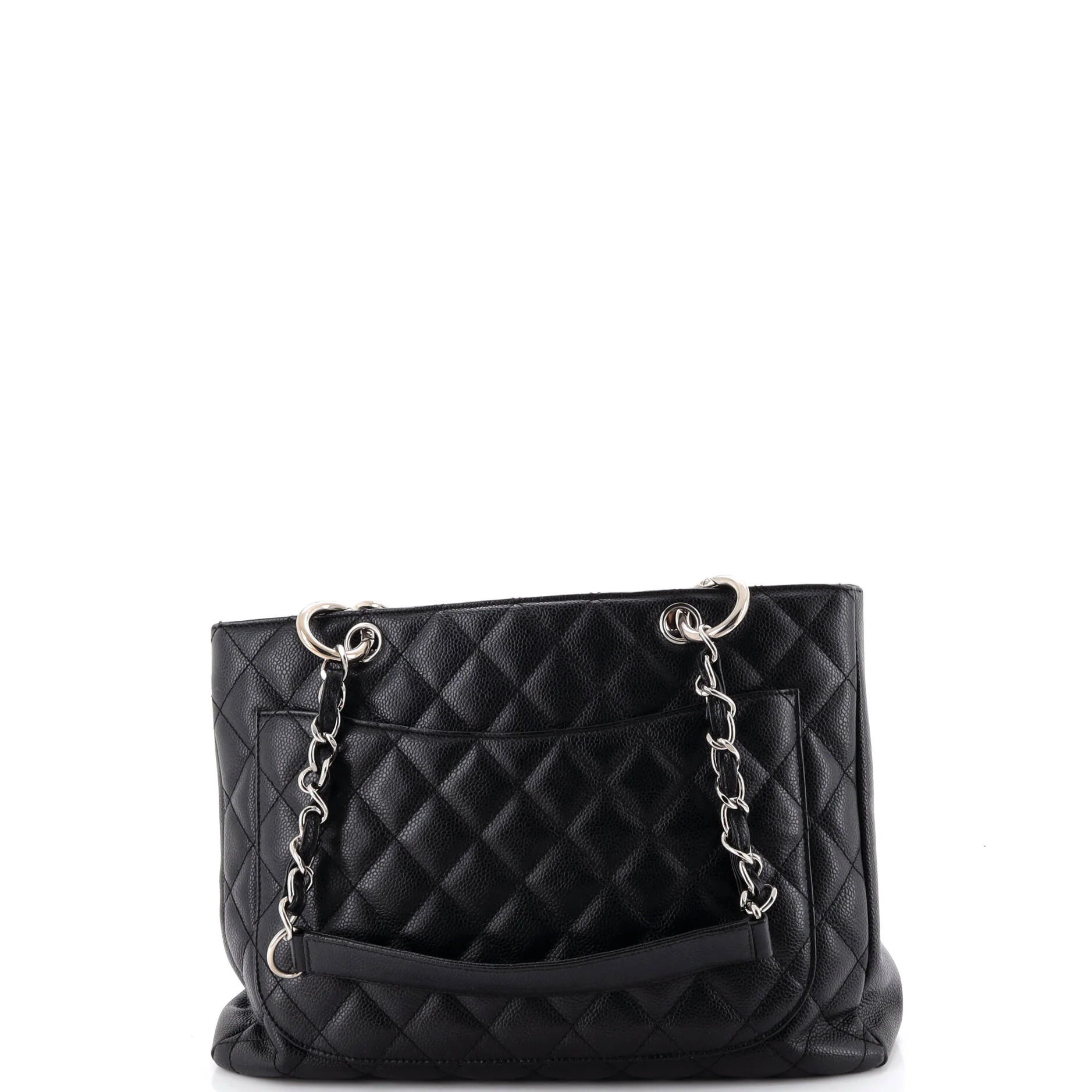 Grand Shopping Tote Quilted Caviar - Image 3