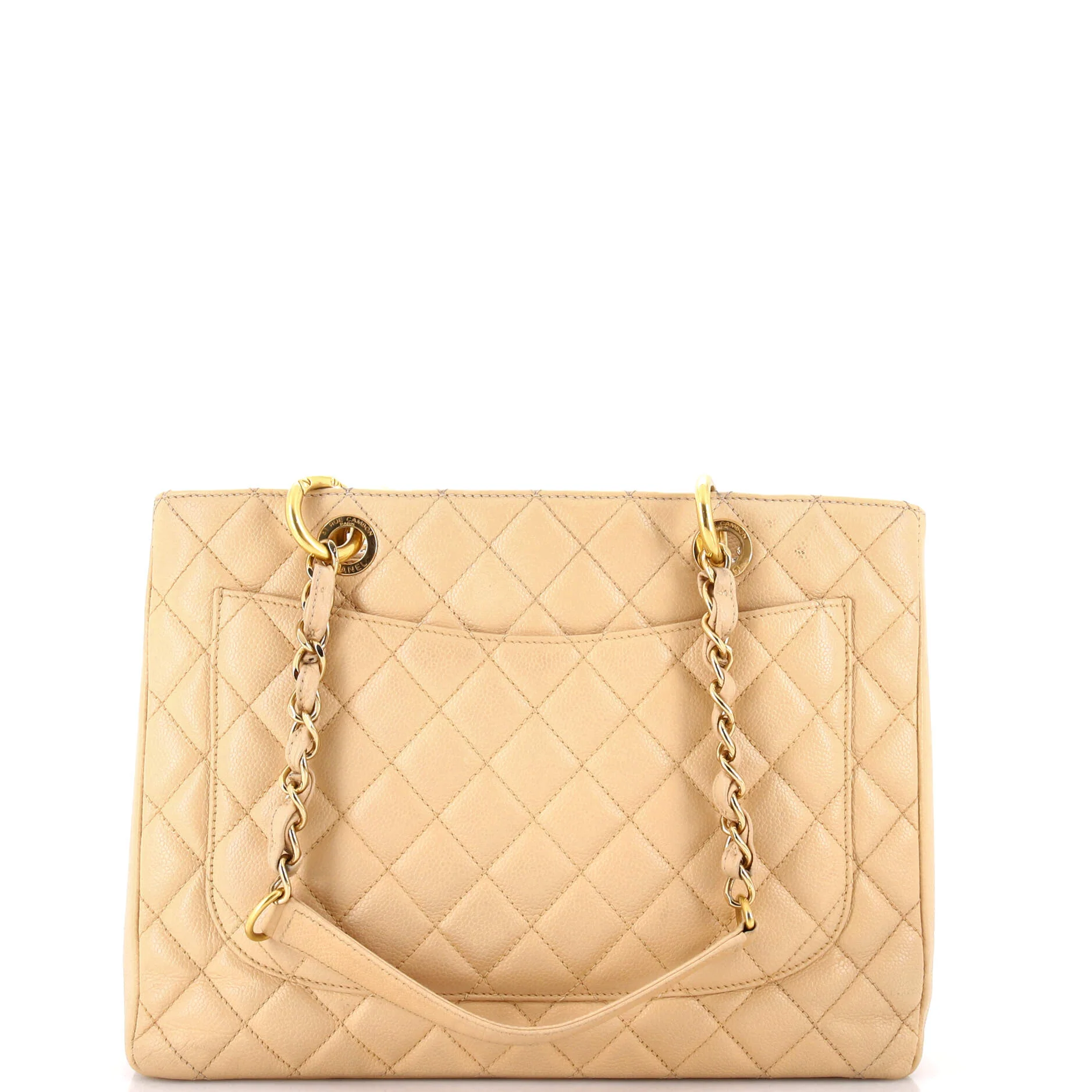 Grand Shopping Tote Quilted Caviar - Image 3