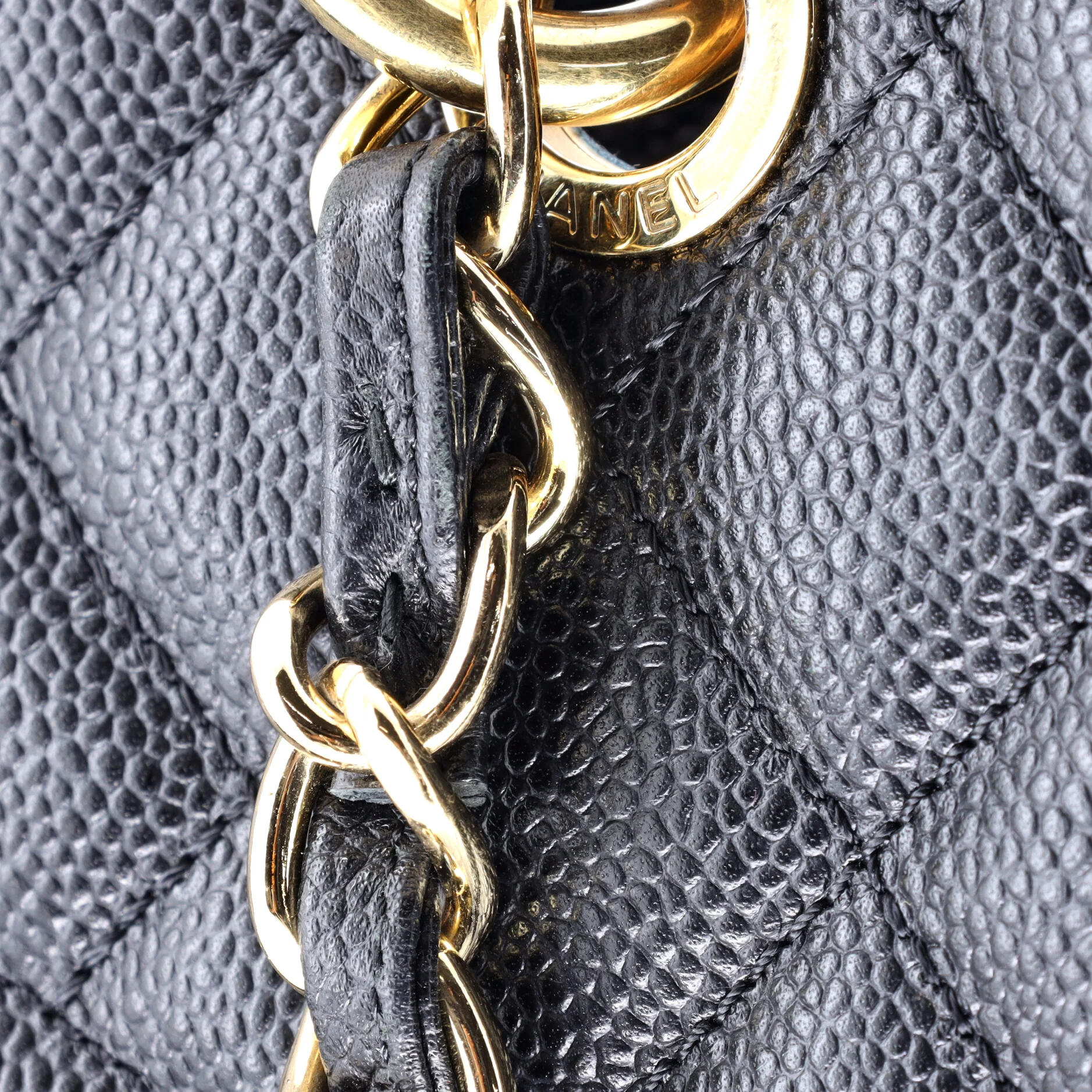 Grand Shopping Tote Quilted Caviar XL - Image 6