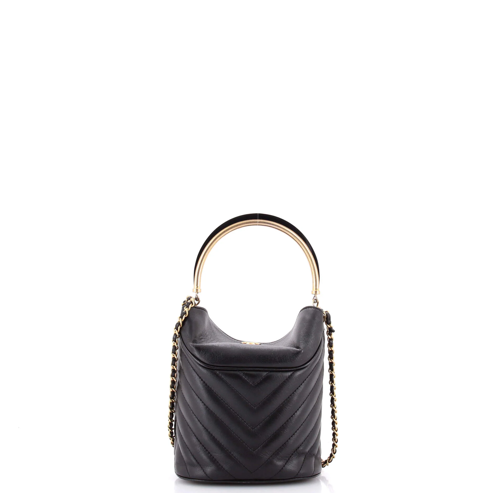 Handle with Chic Bucket Bag Chevron Lambskin - Image 3