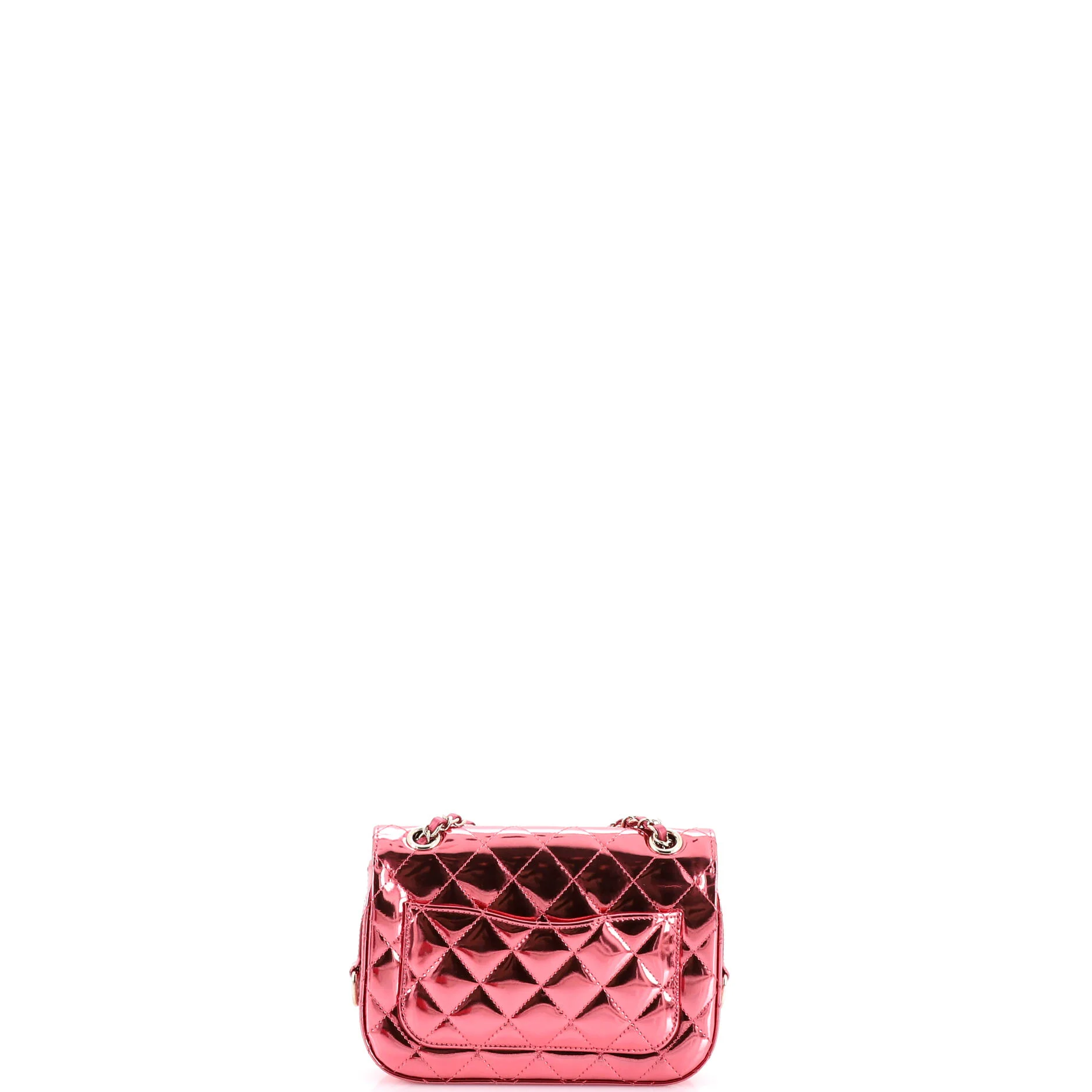 Hollywood Boulevard Flap Bag with Star Coin Purse Quilted Metallic Leather Small - Image 3