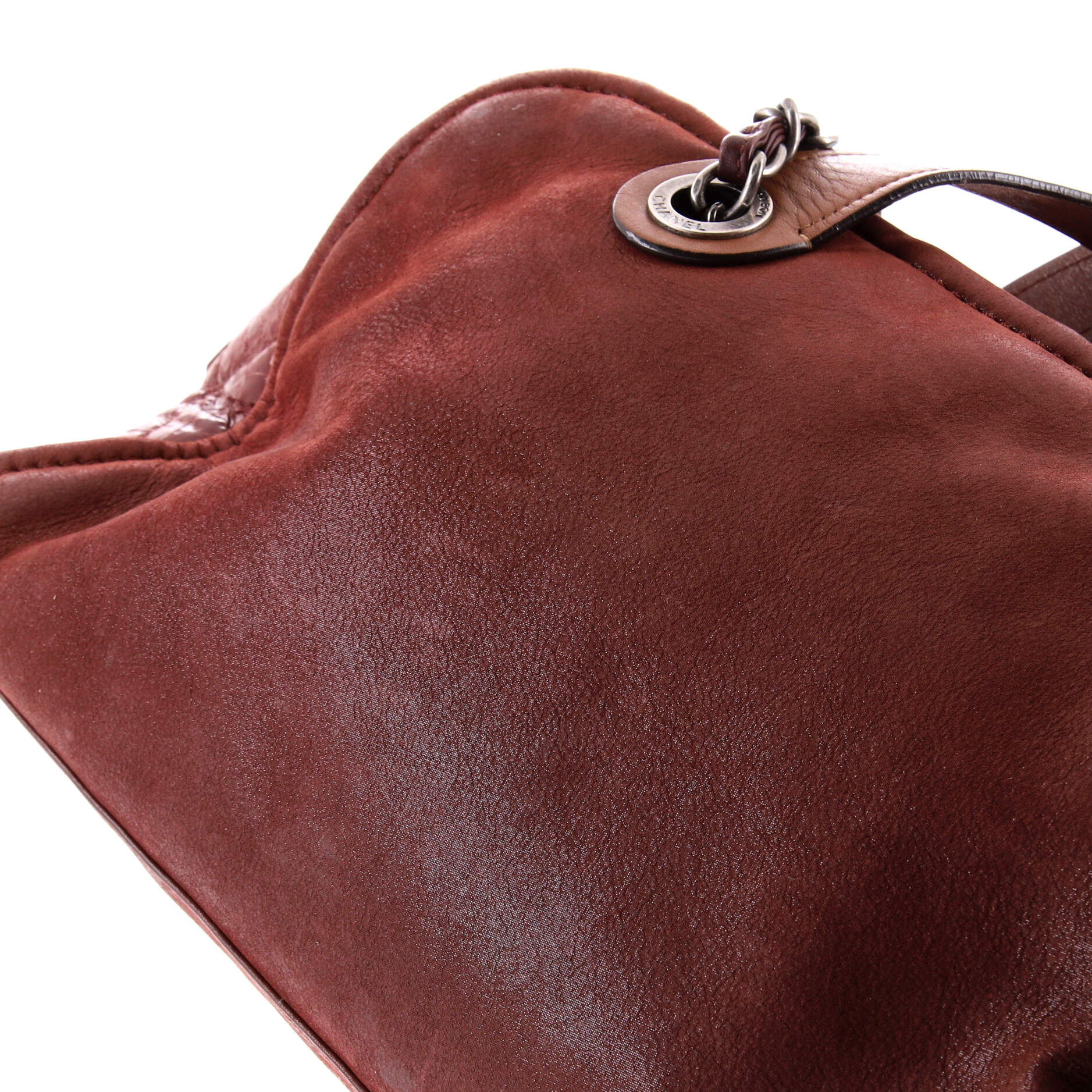 In the Mix Timeless Bowler Bag Iridescent Calfskin and Quilted Glazed Calfskin Large - Image 8