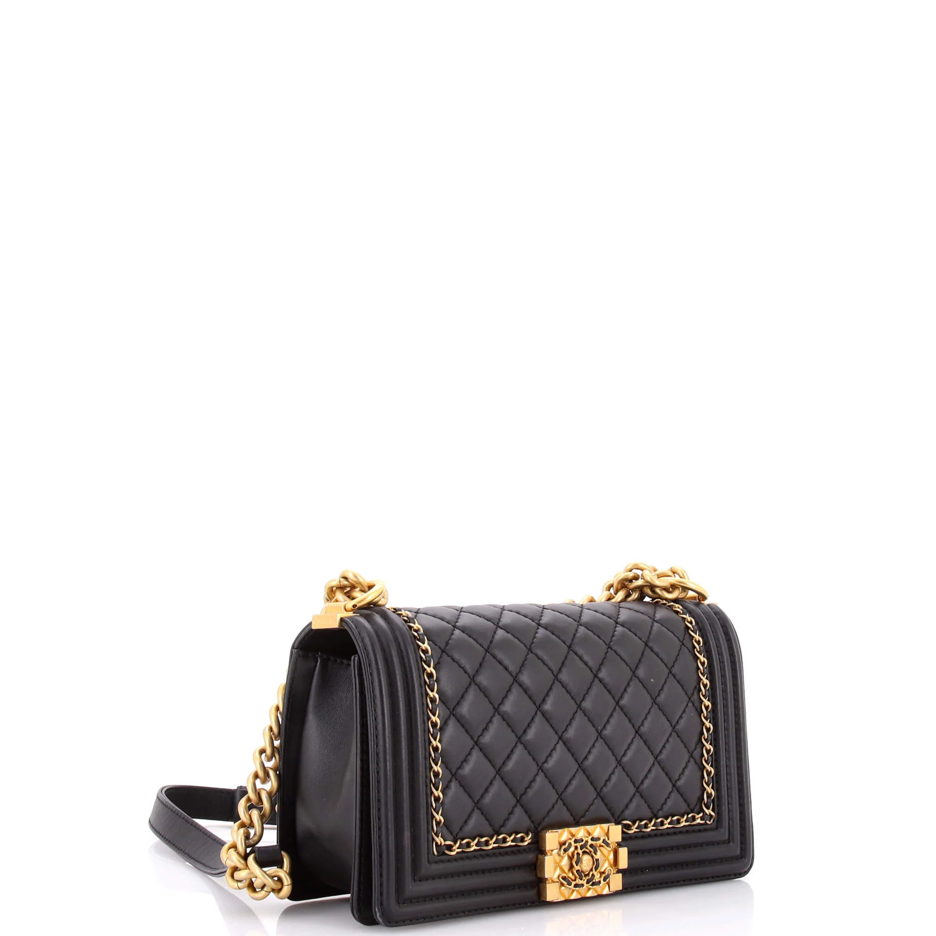 Jacket Boy Flap Bag Quilted Lambskin Small - Image 3