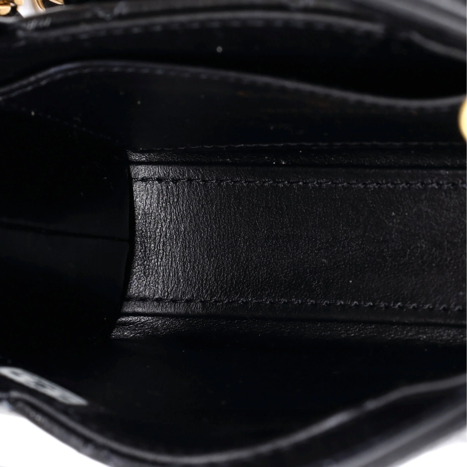 Kelly Top Handle Shopping Bag Quilted Shiny Aged Calfskin Nano - Image 5
