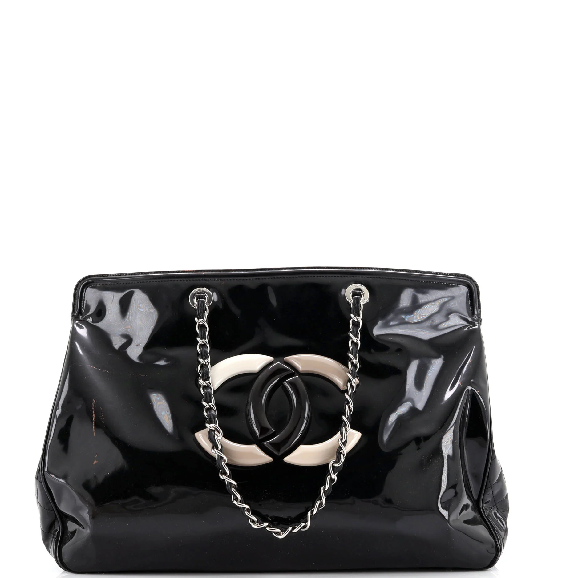 Lipstick Tote Patent Vinyl XL