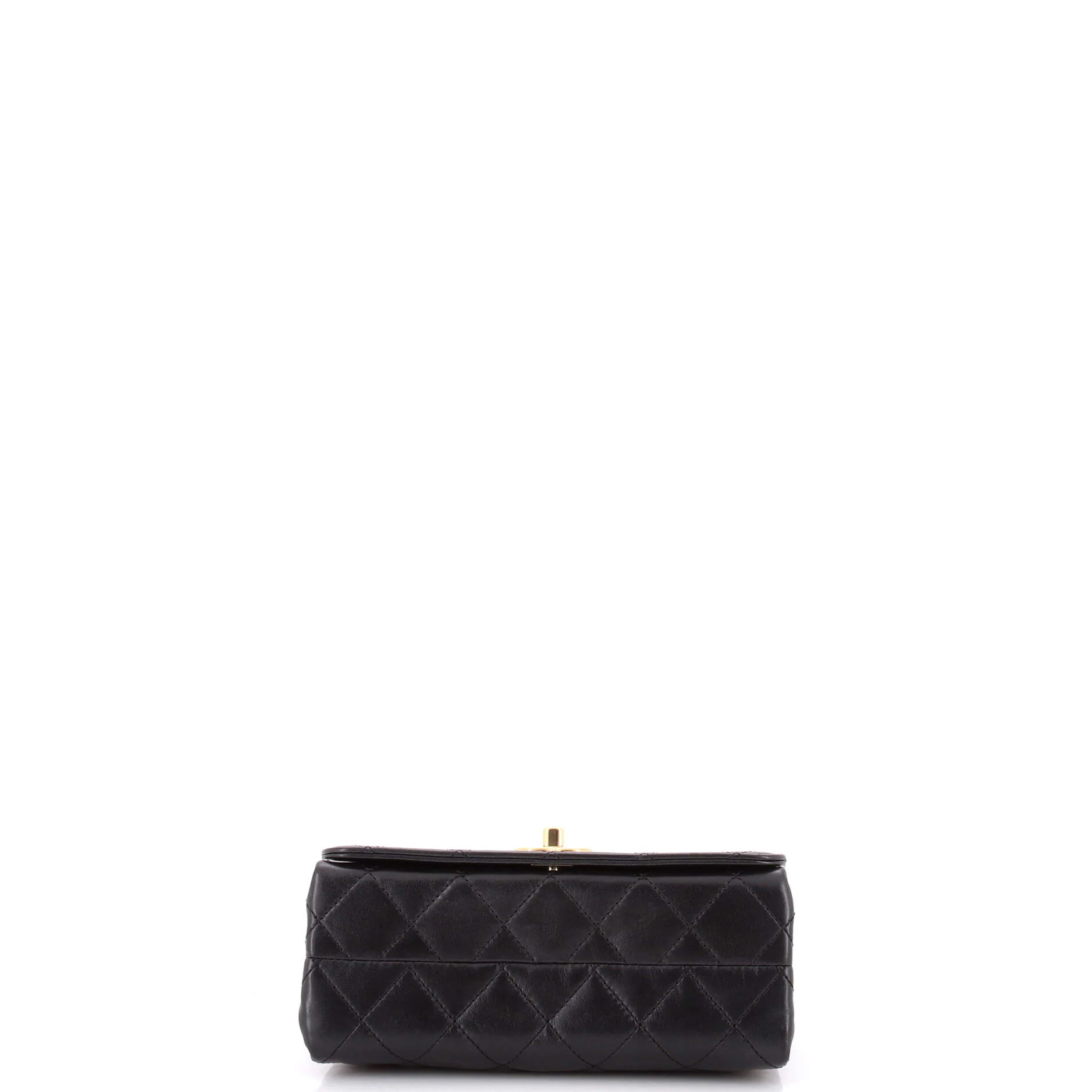 Logo Enamel Full Flap Bag Quilted Lambskin Mini - Image 4