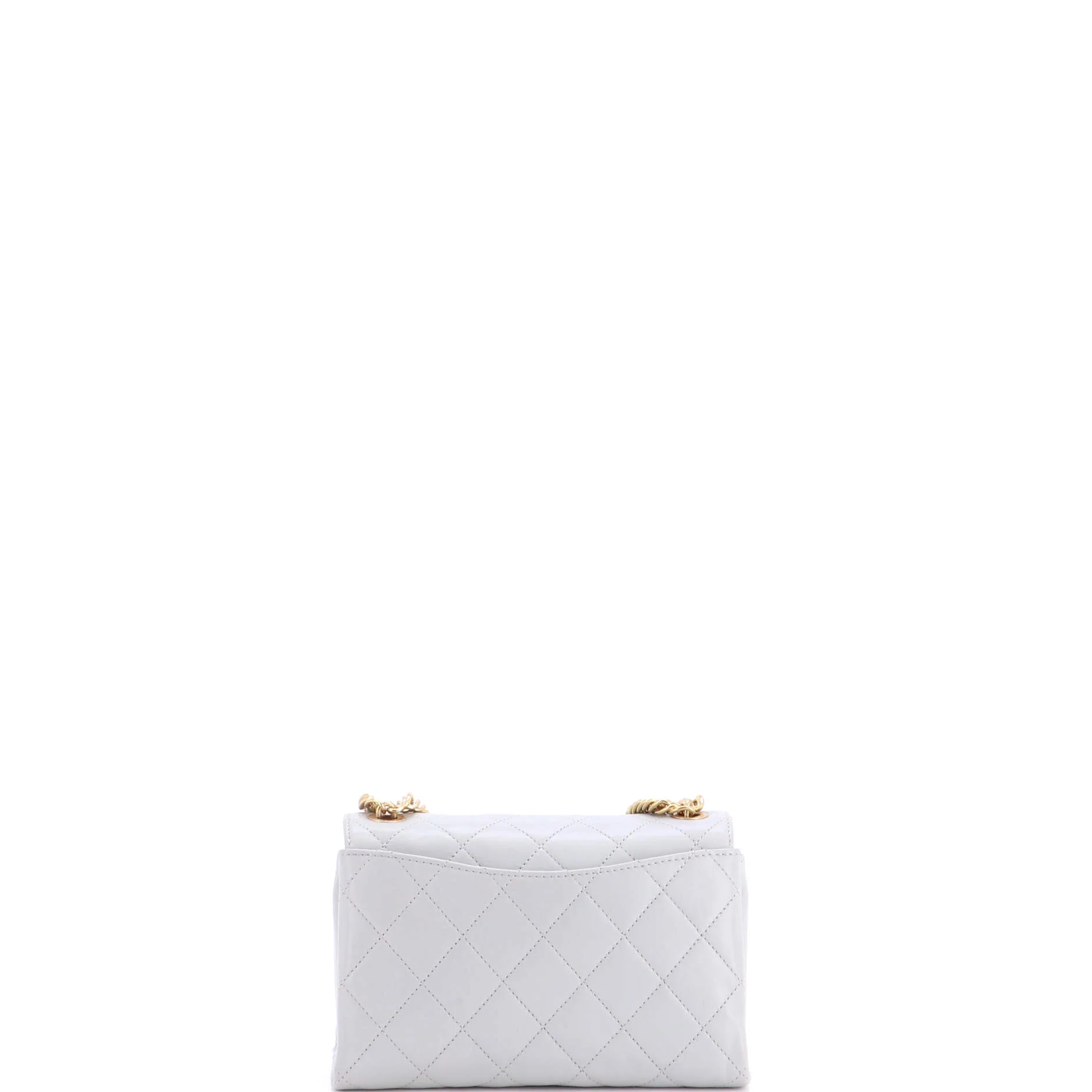 Logo Enamel Full Flap Bag Quilted Lambskin Mini - Image 3