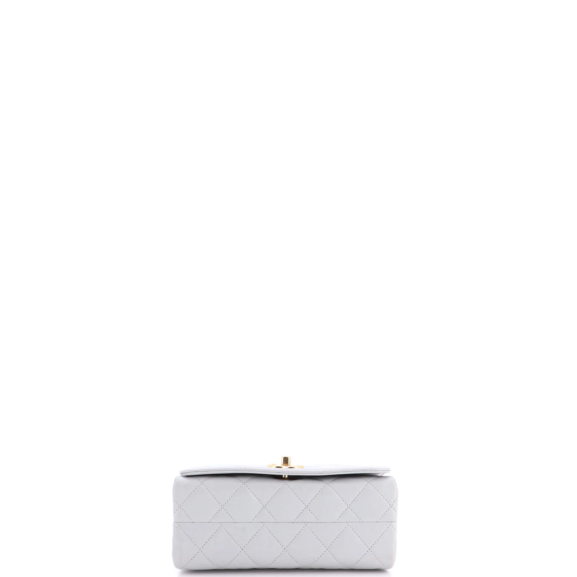 Logo Enamel Full Flap Bag Quilted Lambskin Mini - Image 4