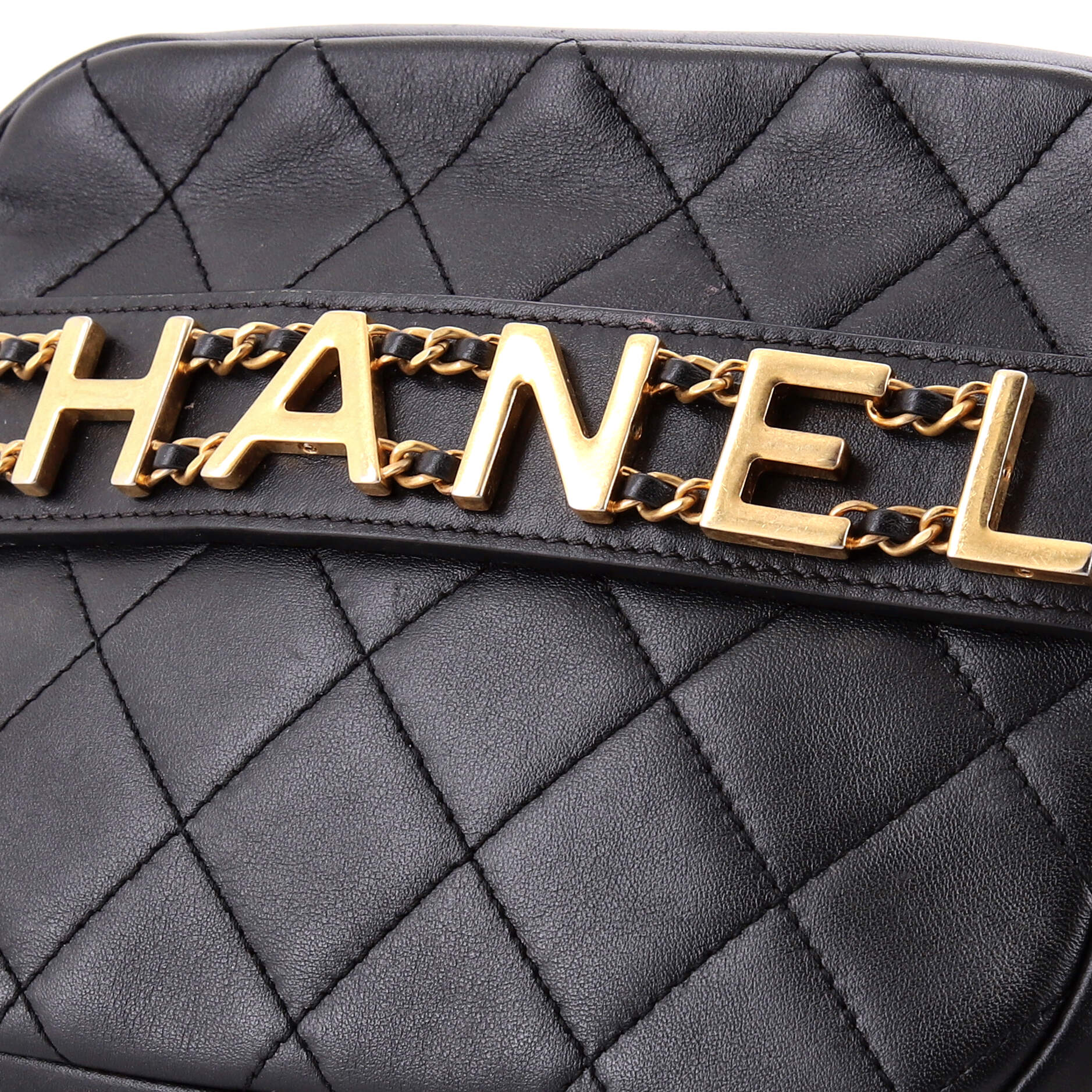 Logo Enchained Camera Case Quilted Calfskin - Image 6