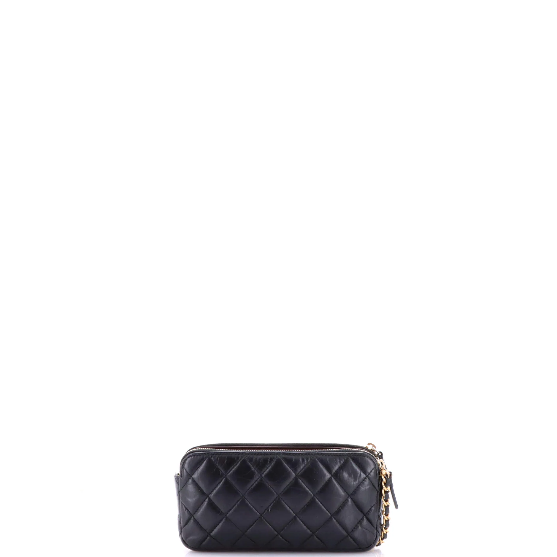 Lucky Charms Reissue 2.55 Double Zip Clutch With Chain Quilted Aged Calfskin - Image 4